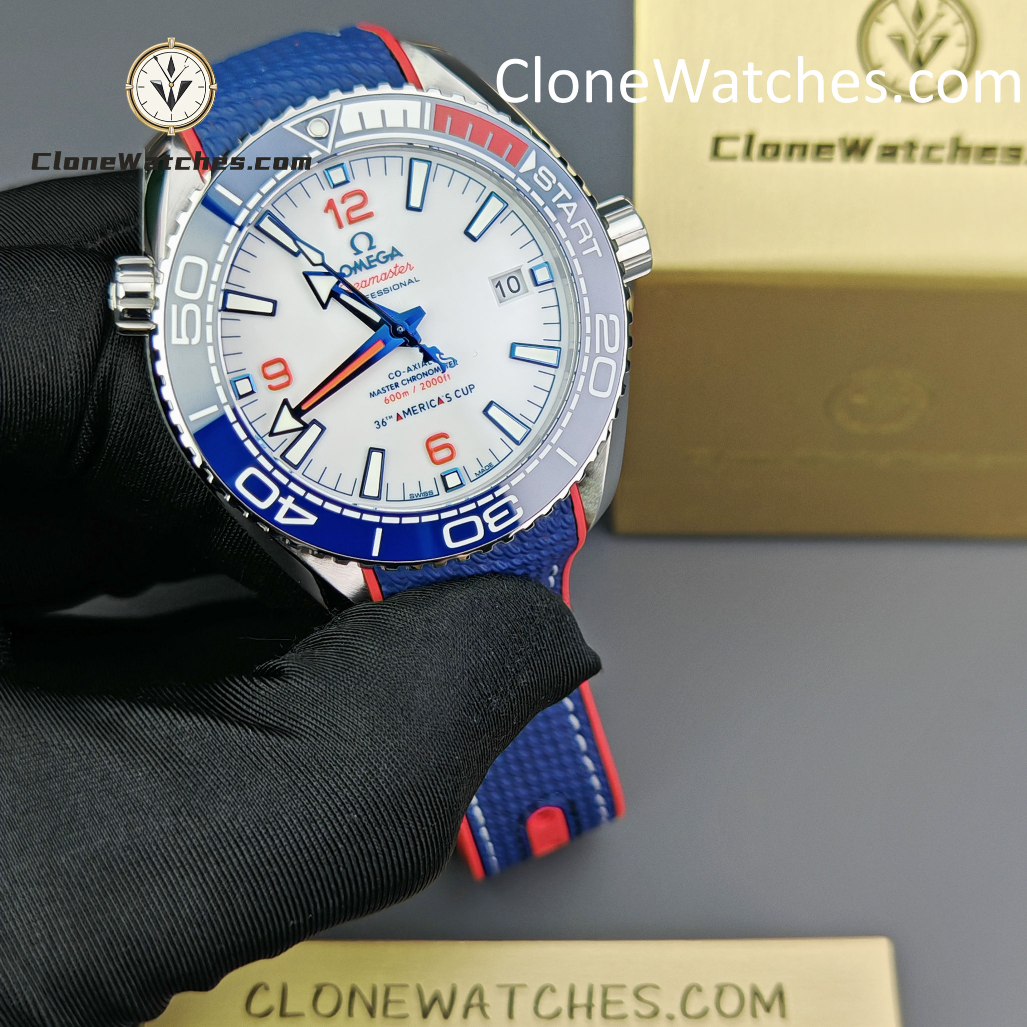 OMEGA Super Clone Watches 1:1 America��s Cup Seamaster Planet Ocean 600m 215.32.43.21.04.001 43.5MM