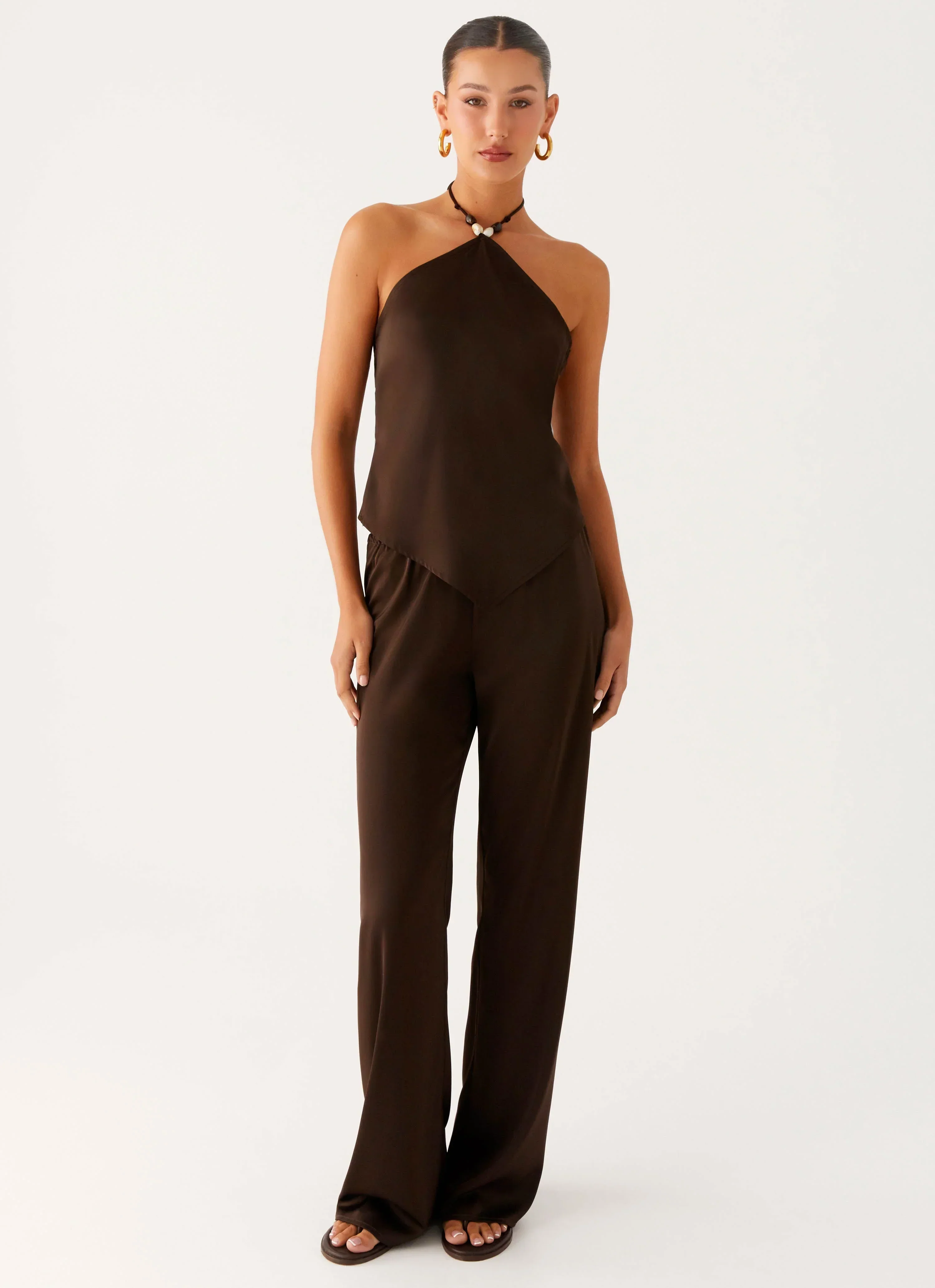 Deacon Low Rise Pants - Chocolate