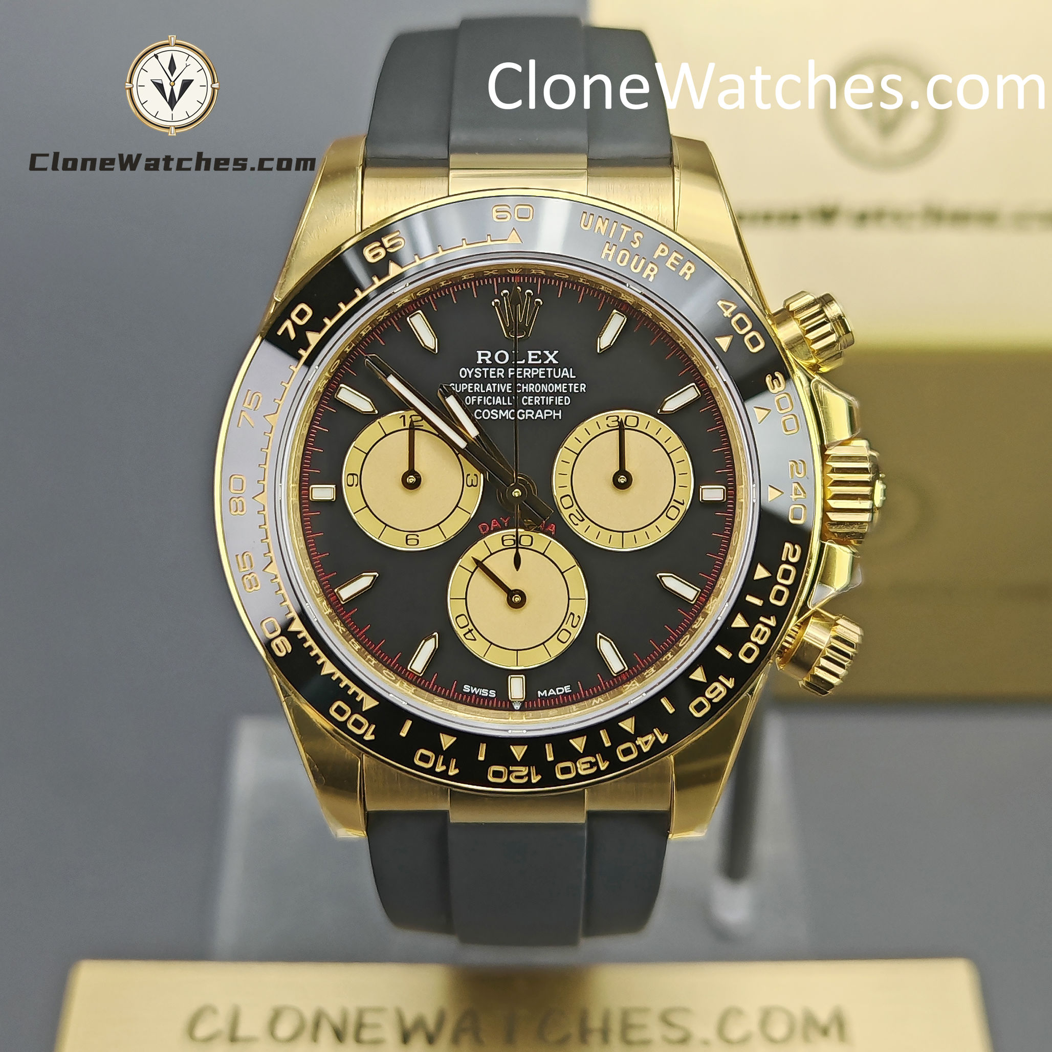 Rolex Super Clone Watches 1:1 Daytona18K Gold M126518ln-0004 4131 Movement