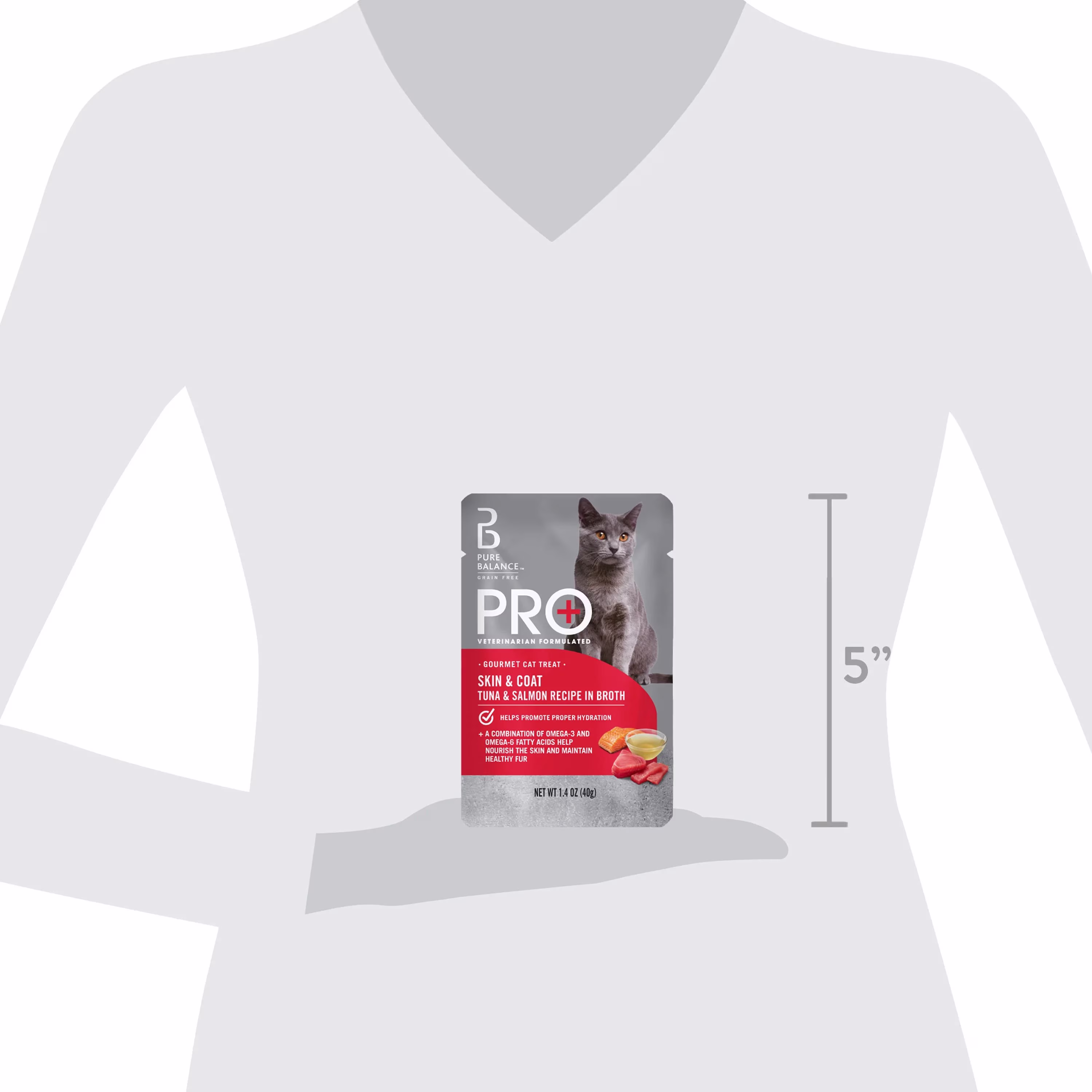 Pure Balance Pro+ Skin and Coat Tuna and Salmon Recipe in Broth, 1.4 oz