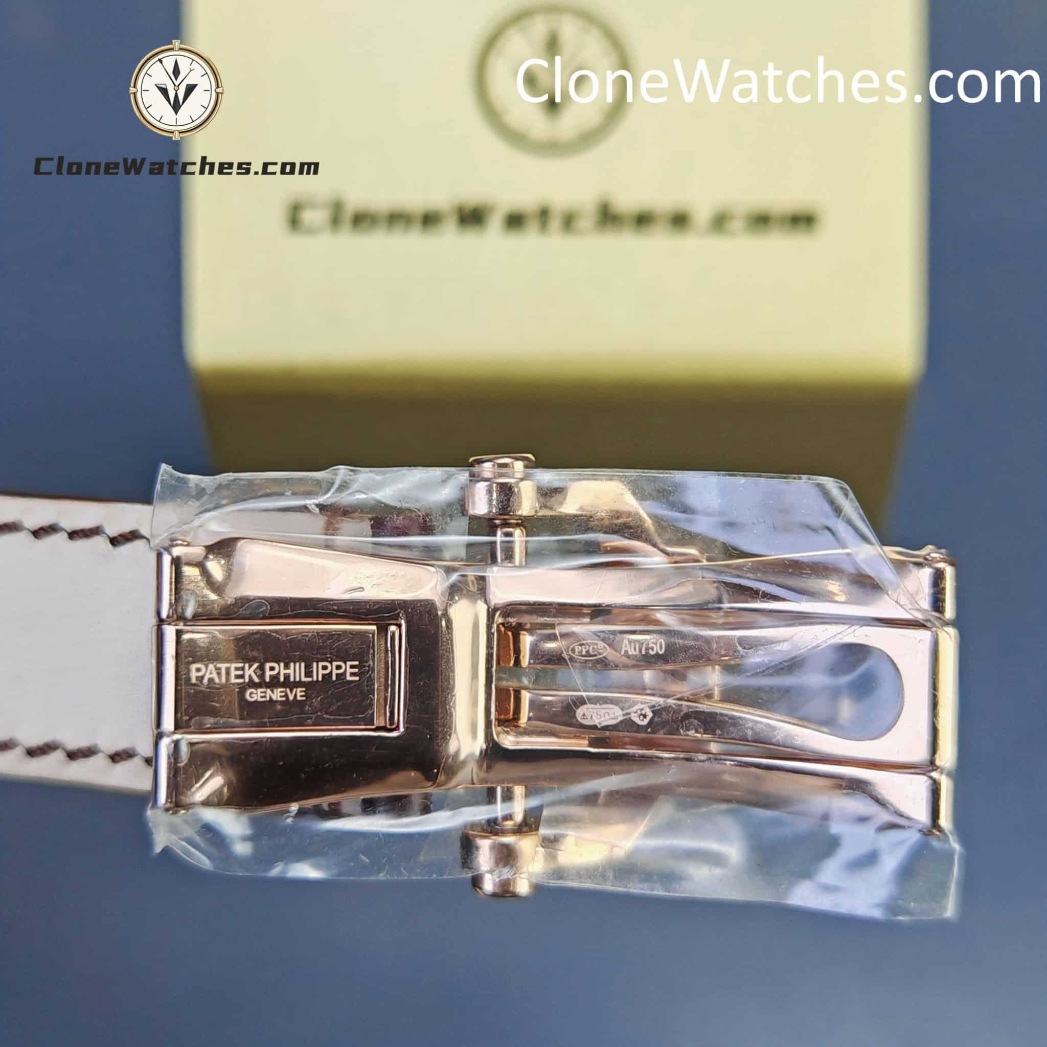 Patek Philippe Super Clone Watches 1:1 Nautilus 5712 Brown Dial Leather Strap