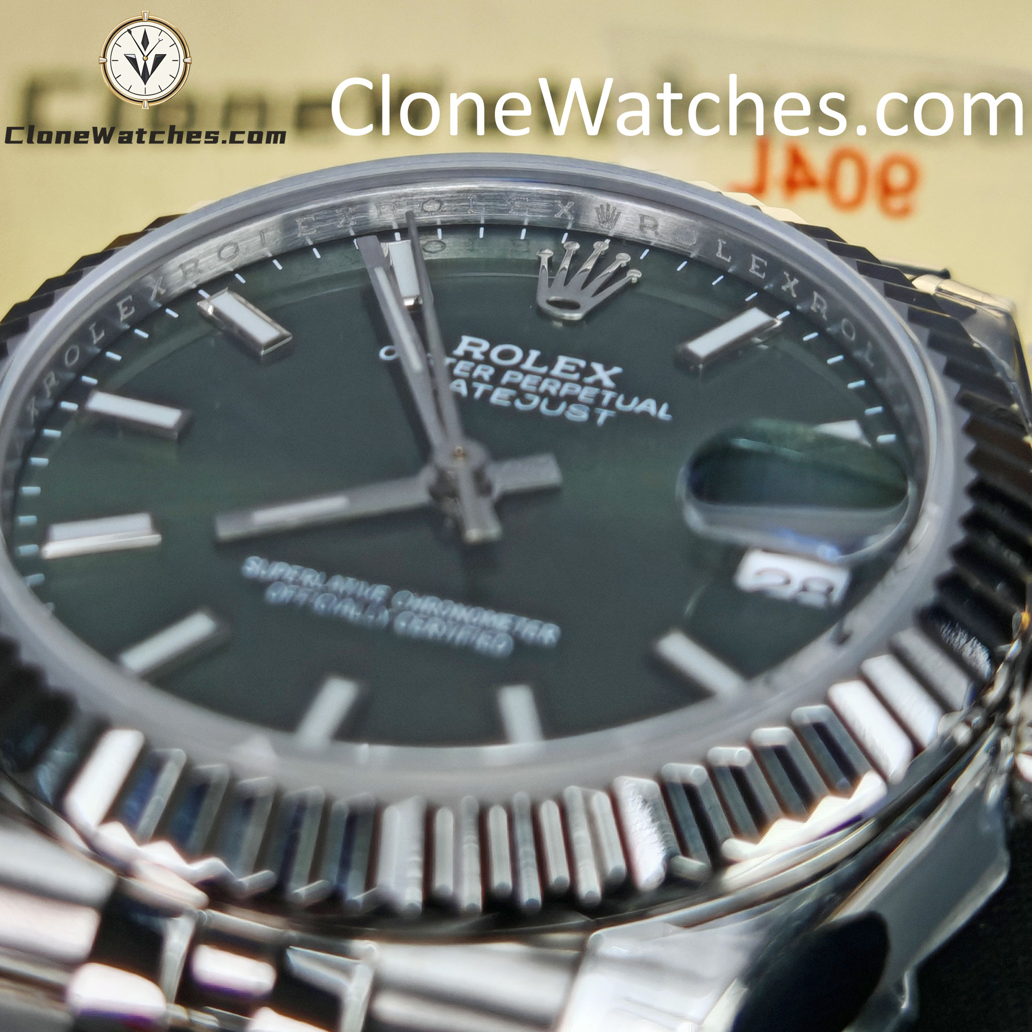 Rolex Super Clone Watches 1:1 DateJust Green Dial m278274-0018 Jubilee 31MM 2236 Movement