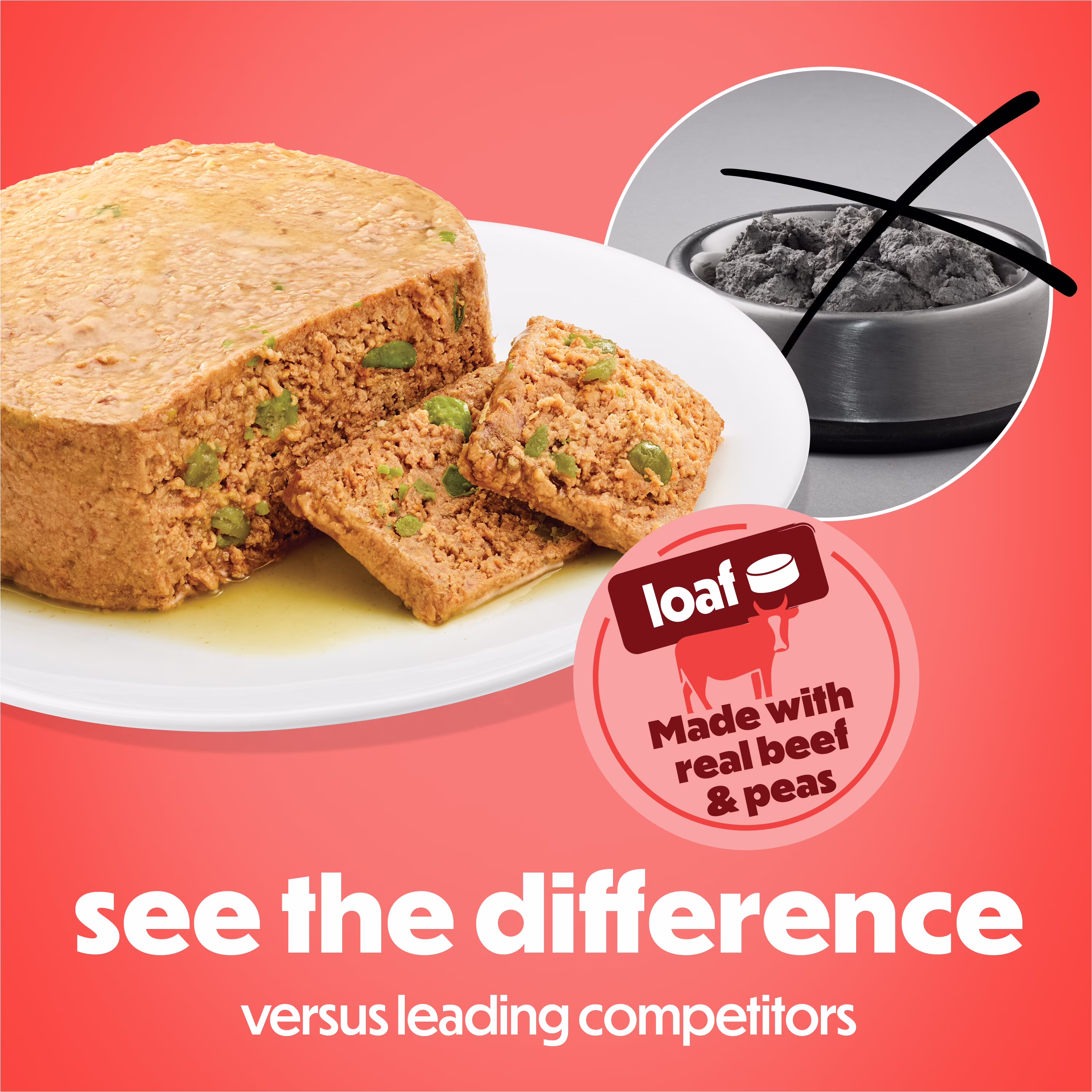 Beneful Mainline Beef & Peas loaf 5.5oz