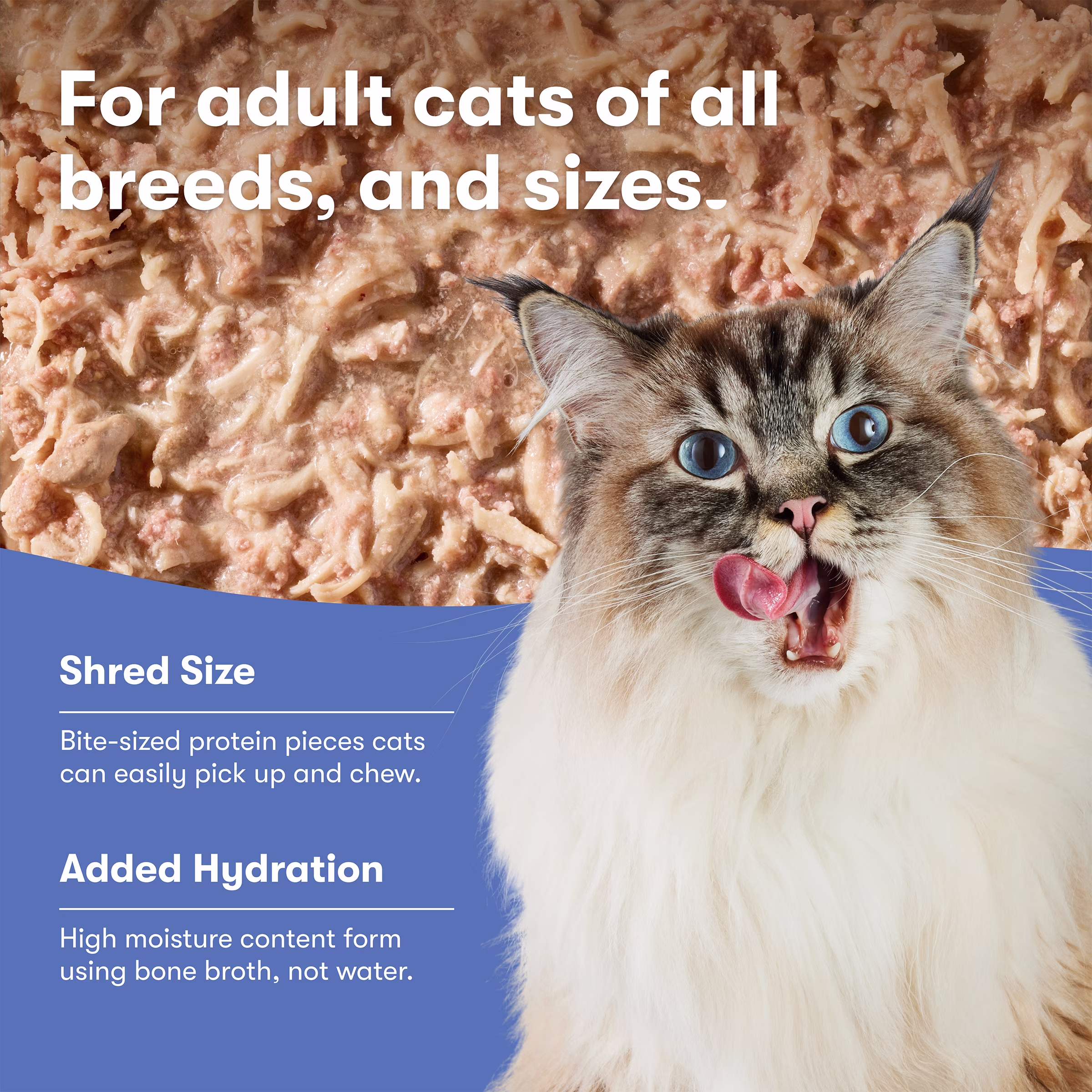 Jinx Tuna & Salmon Shreds Wet Cat Food, 4.05 oz Can