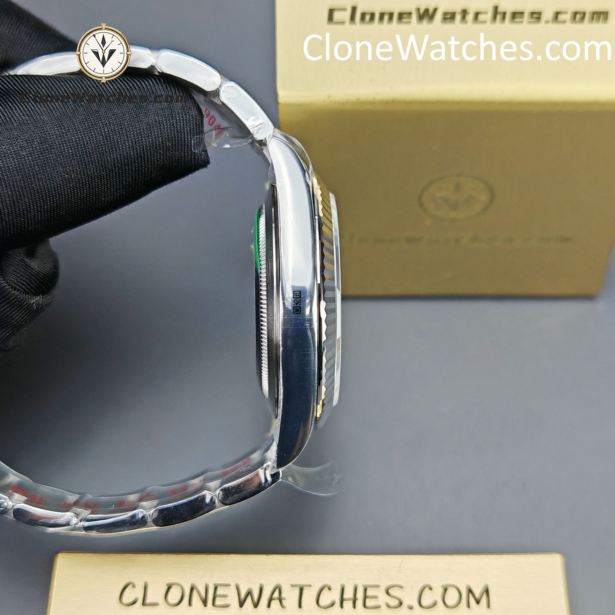 Rolex Super Clone Watches 1:1 DateJust Grey Roman Dial m126334-0021 Oyster 41MM 3235 Movement
