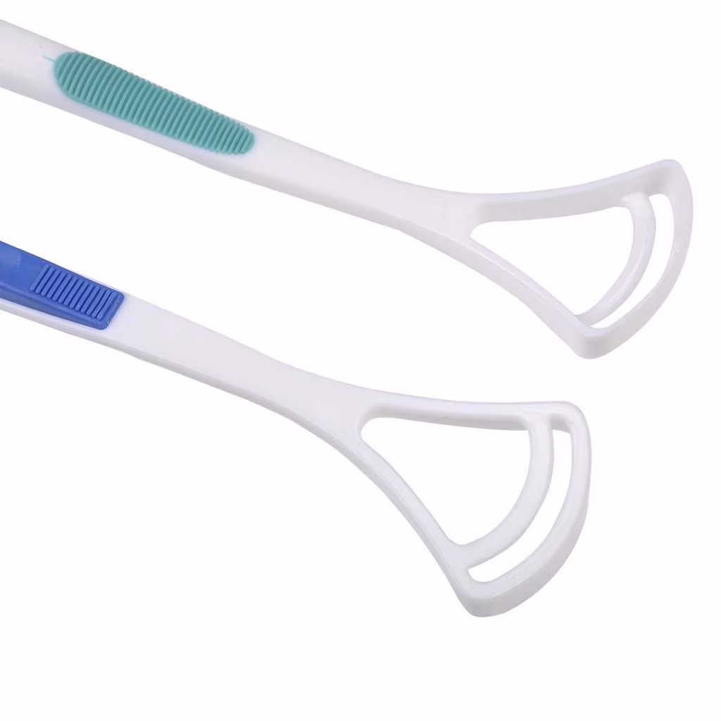Skegnu Up to 50% off Scraper Handle Tongue Cleaners Bad Good Breath Brush Scraping 2pcs Cleaning Equipment