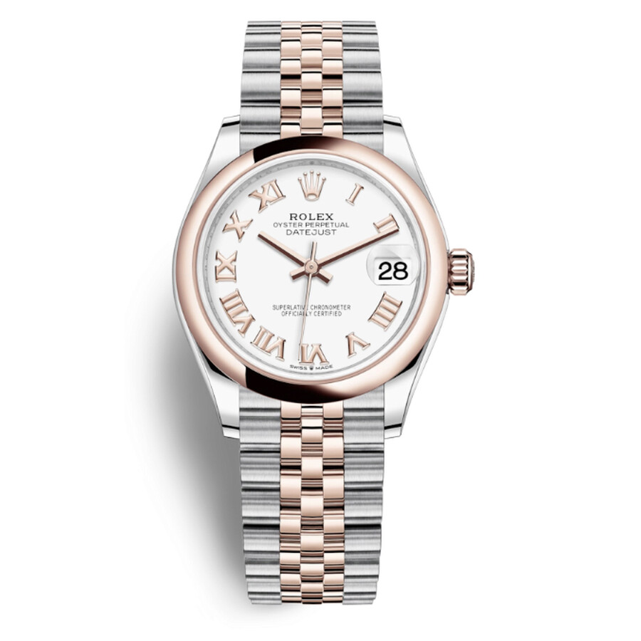 Rolex Datejust 31 White Dial Automatic Steel and 18kt Everose Gold Jubilee Watch 278241WRJ（Lifetime free warranty+90-days replacement service & Refund!.）