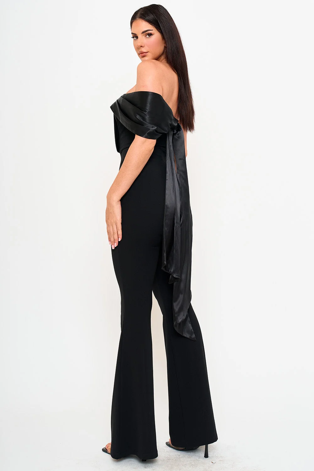 Symphony Jumpsuits- Satin Contrast Jumpsuit