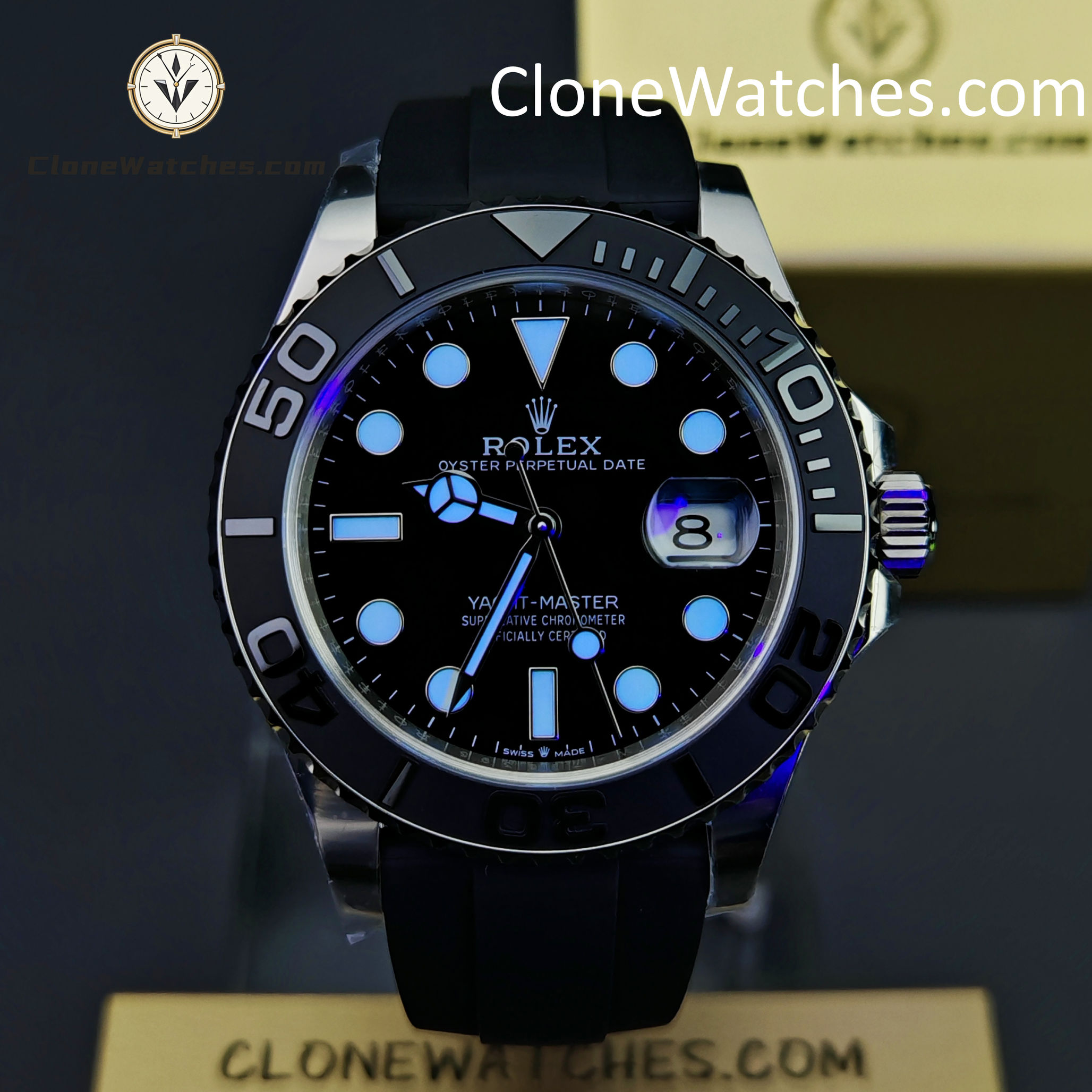 Rolex Super Clone Watches 1:1 Yacht Master White Gold 226659 3235 Movement
