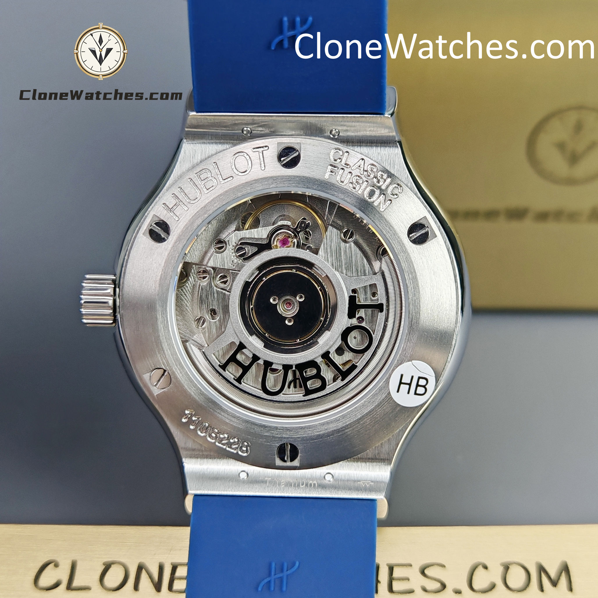 Hublot Super Clone Watches 1:1 Classic Fusion Blue Diamonds 38MM 565.NX.7170.RX.1204