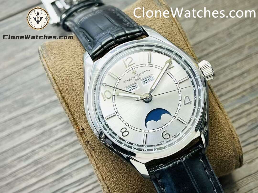 Vacheron Constantin Super Clone Watches 1:1 Fiftysix 4000E/000A-B439 Grey White Dial