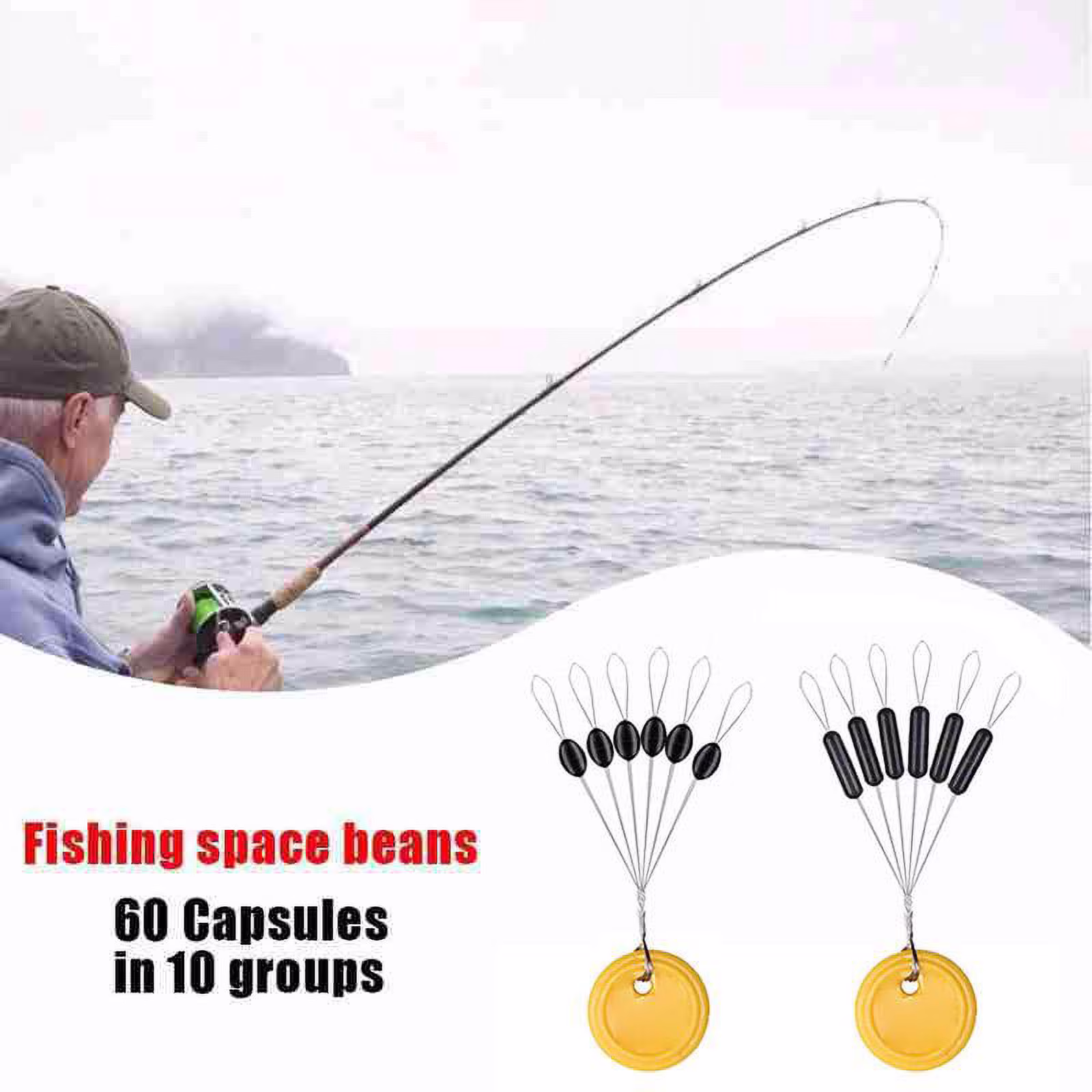 Fishing Bobber Stopper Float Line Olive Shape Space Stopper Bean Nice W8K4