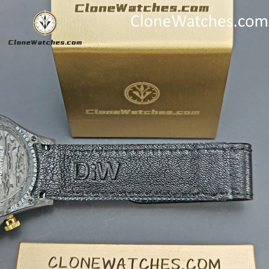 Modified Super Clone Watches 1:1 DiW Rolex Daytona NTPT Carbon “CREAM INVERT GOLD”