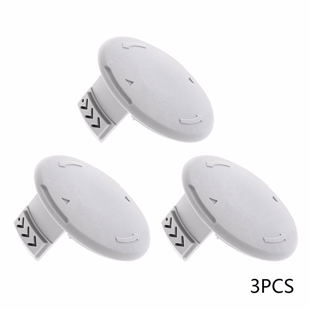 Secfreeship 3 Pack Replacement Spool Cap Cover for Cordless String Trimmer Weed Eater Head Accessories Compatible with 18V 24V 40V Electric Lawn Care Yard Equipment Parts