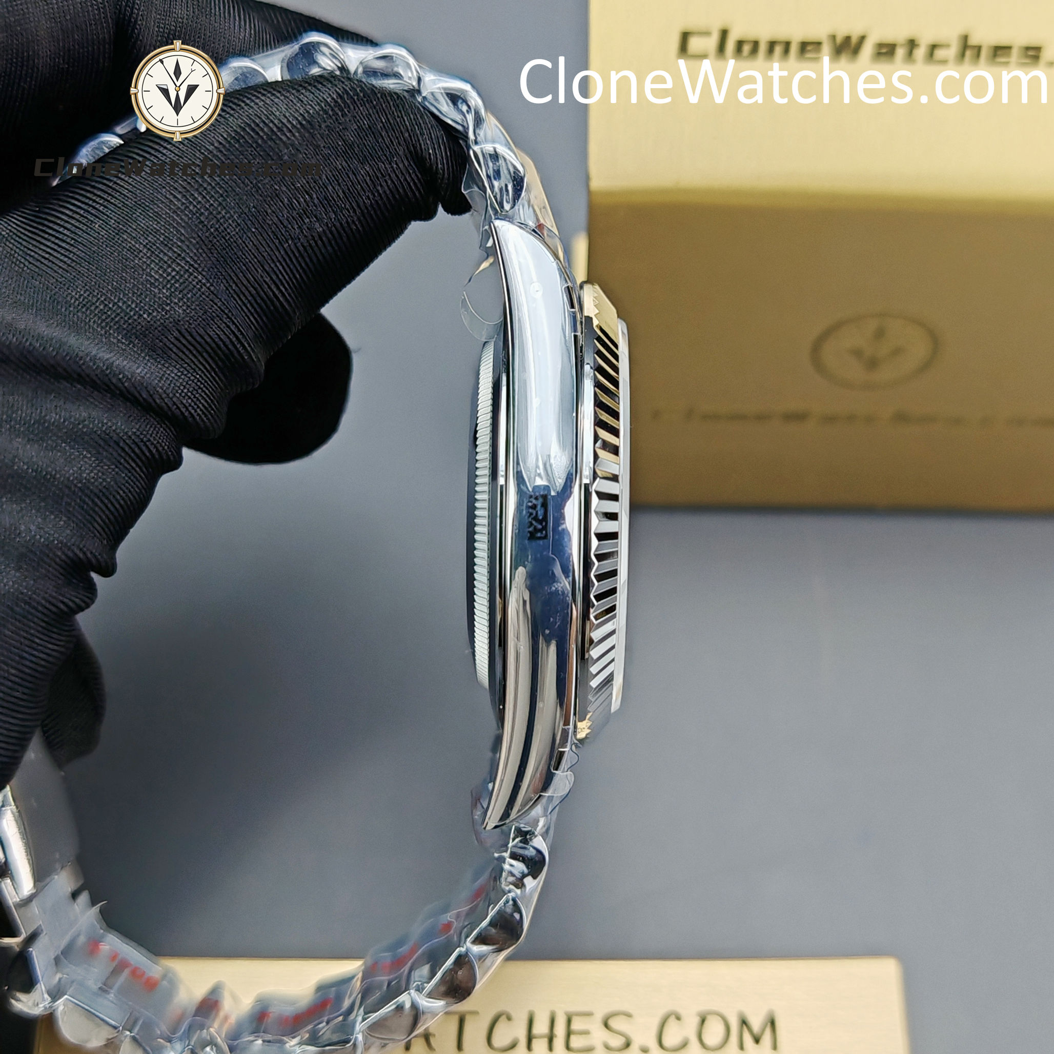 Rolex Super Clone Watches 1:1 Day Date Black Dial 40mm m228239-0005 3255 Movement