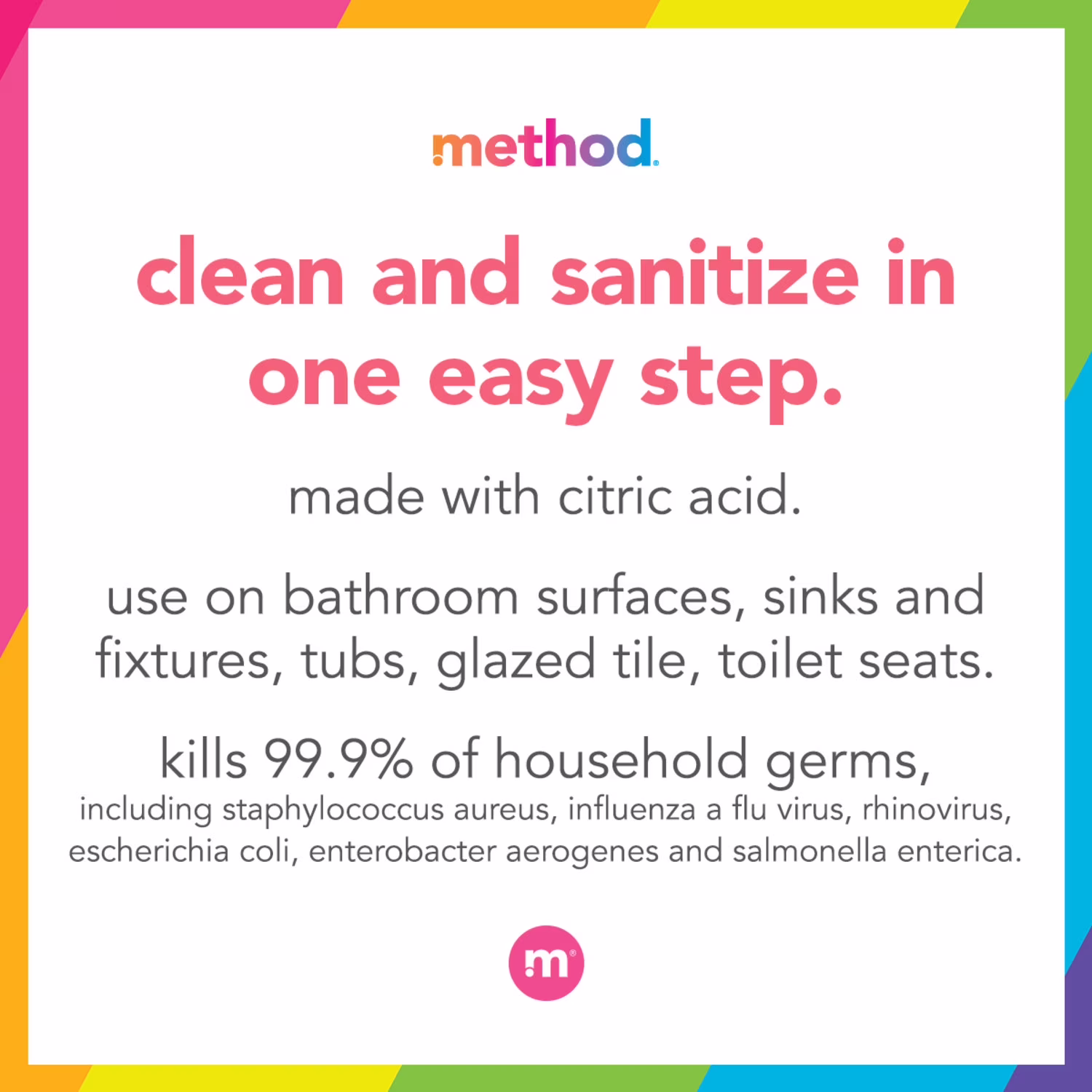 Method Antibacterial Bathroom Cleaner, Spearmint, 28 fl oz