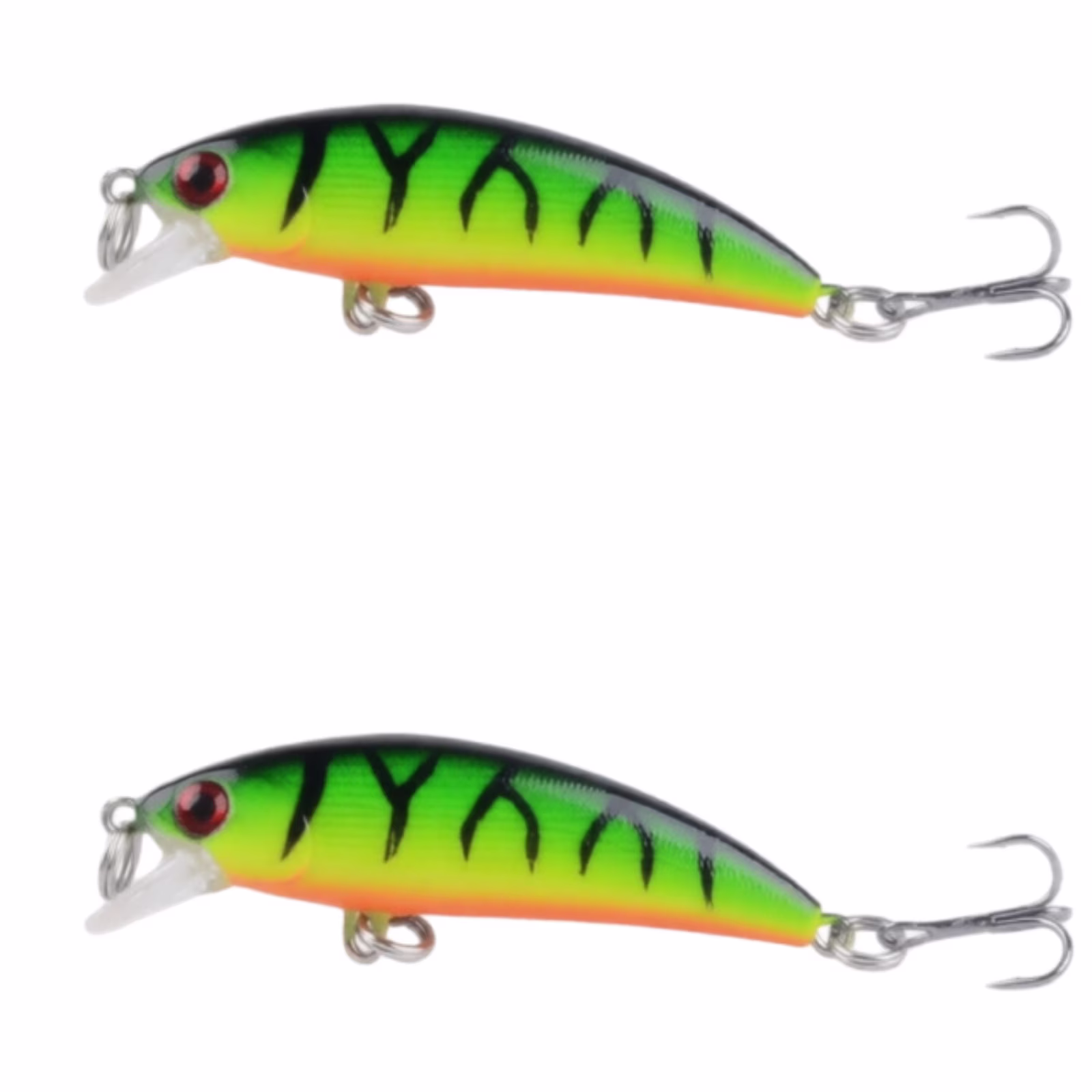 Bisitoy 2Pcs Topwater Fishing Lures Set with Walking Action for Striped Bass