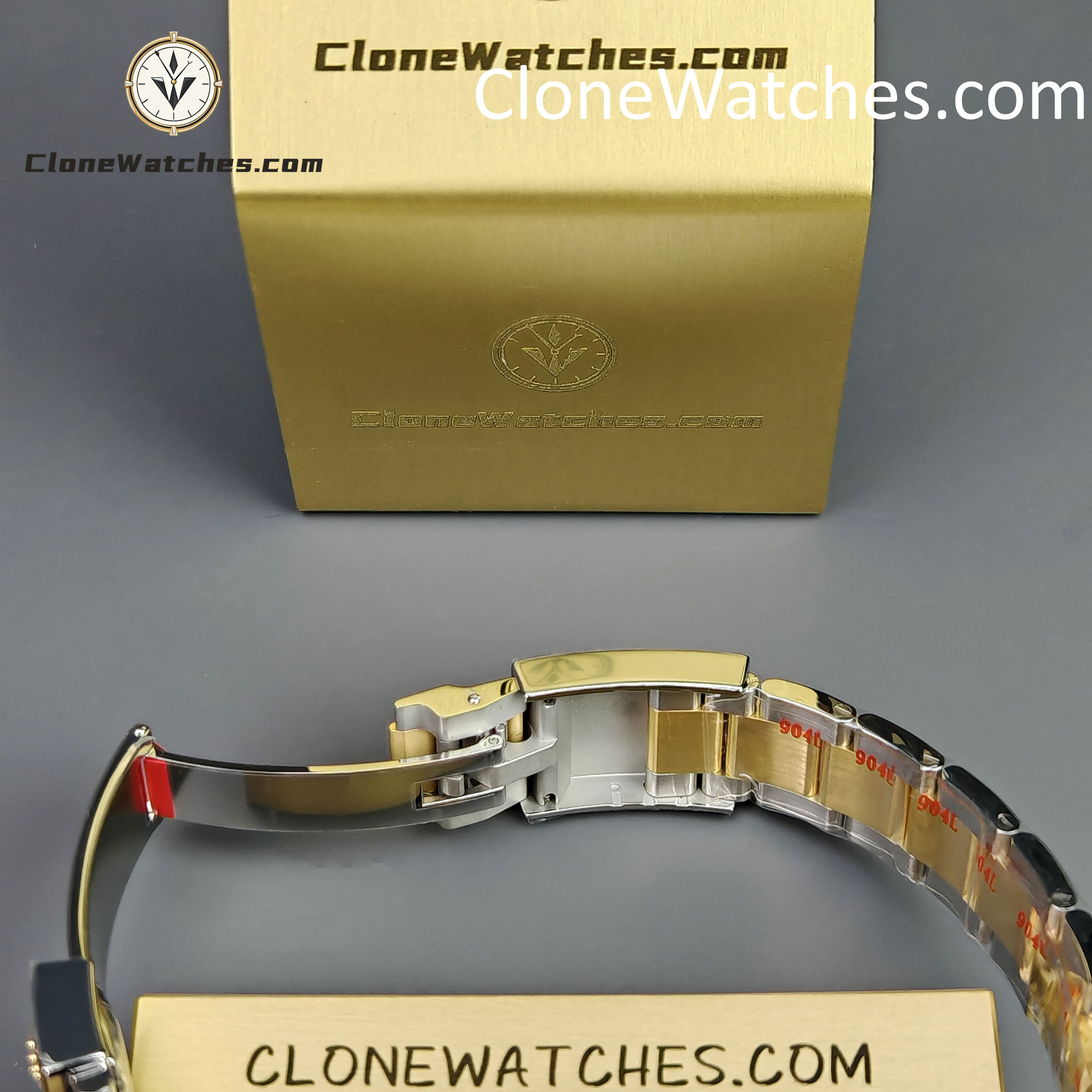 Rolex Super Clone Watches 1:1 Daytona 18k gold M116503-0001 White Dial 4130 movement