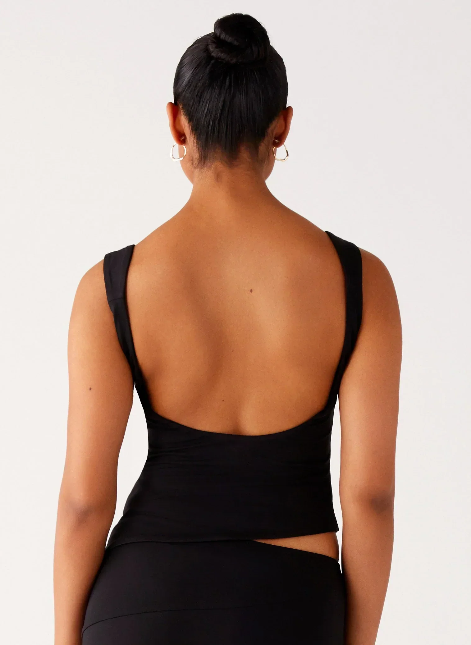 Wonderlust Cowl Top - Black