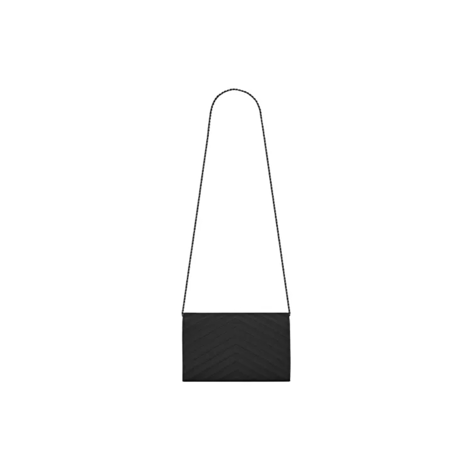 YSL WOC Chain Bag Black Logo