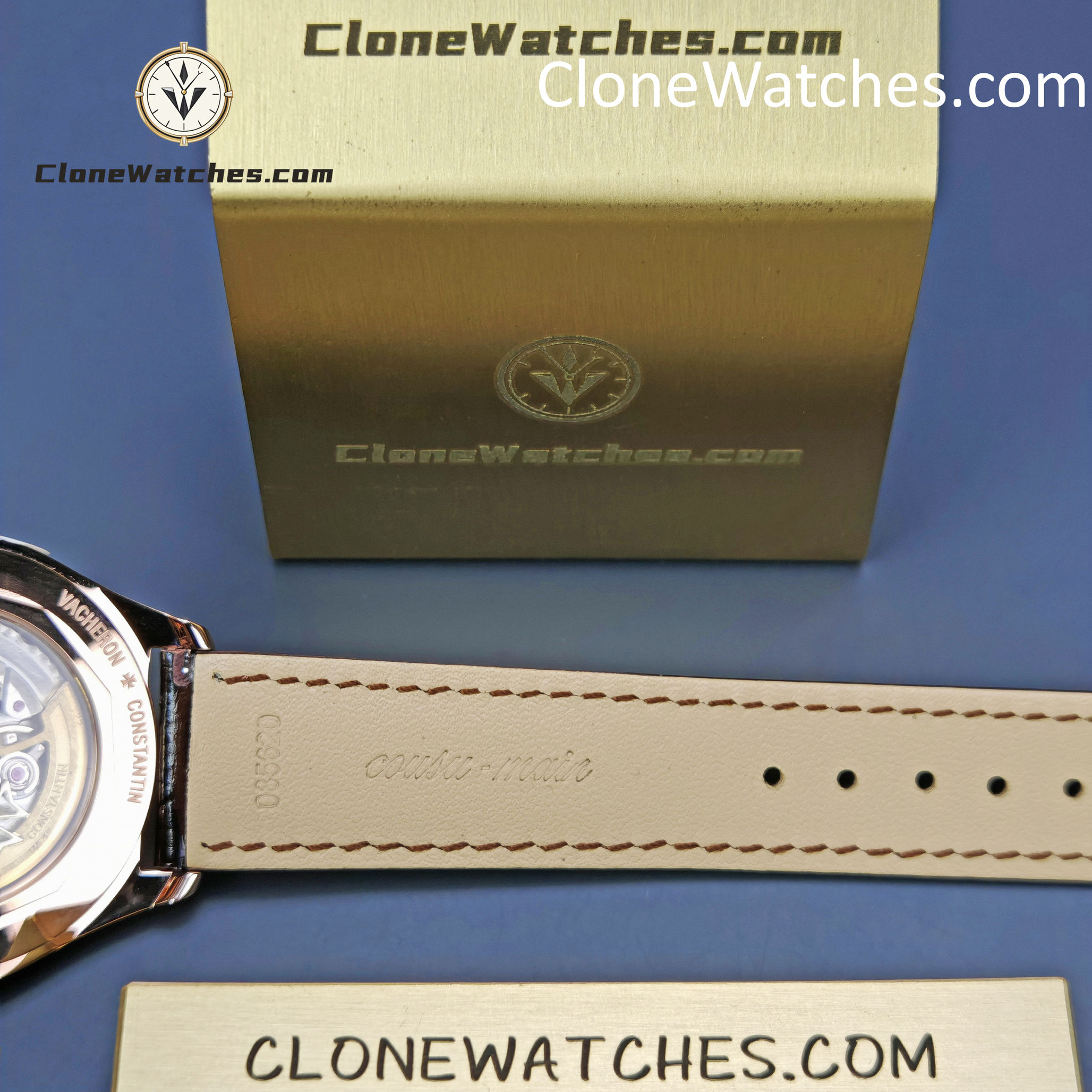 Vacheron Constantin Super Clone Watches 1:1 Fiftysix 4000E/000R-B065 Sepia Brown-Toned Dial