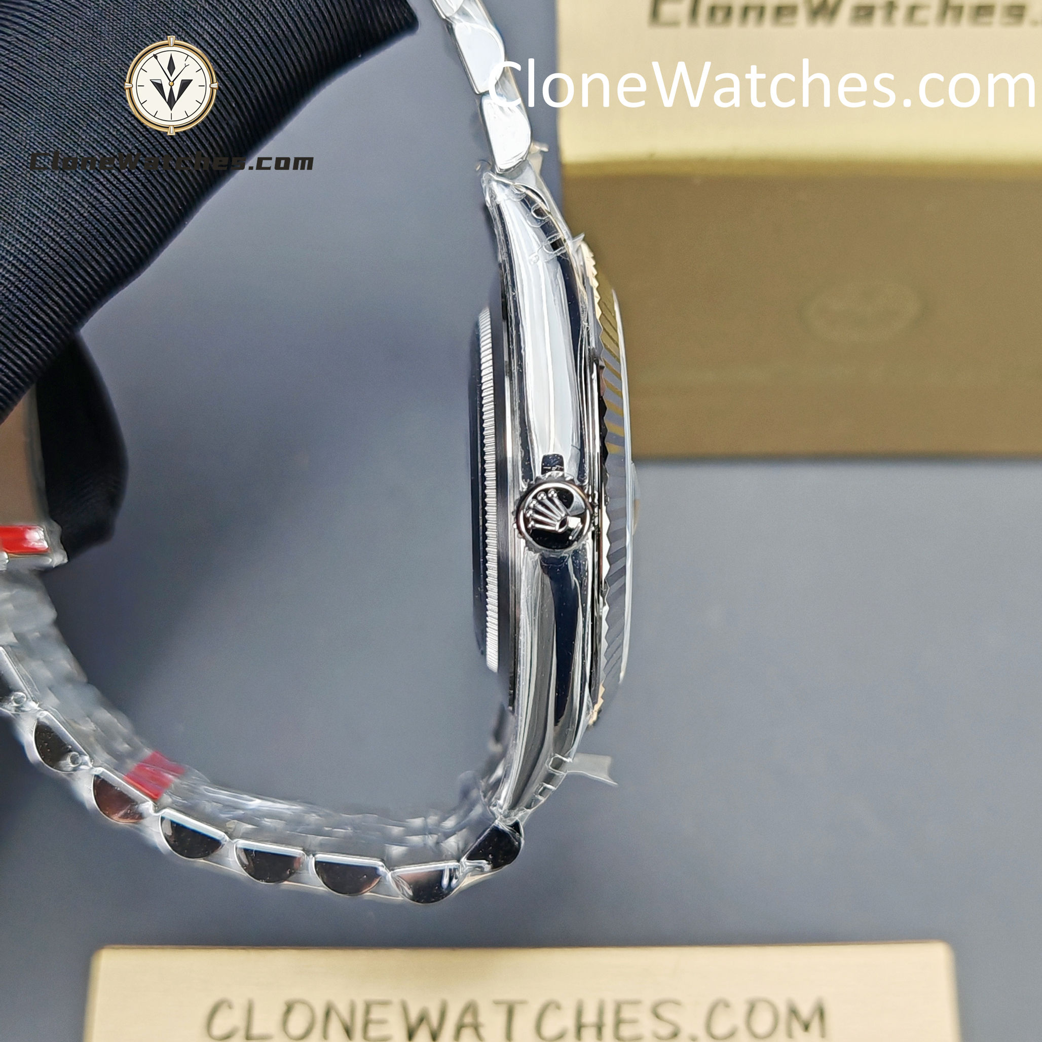 Rolex Super Clone Watches 1:1 DateJust Blue Dial M126334 Jubilee 41MM 3235 Movement