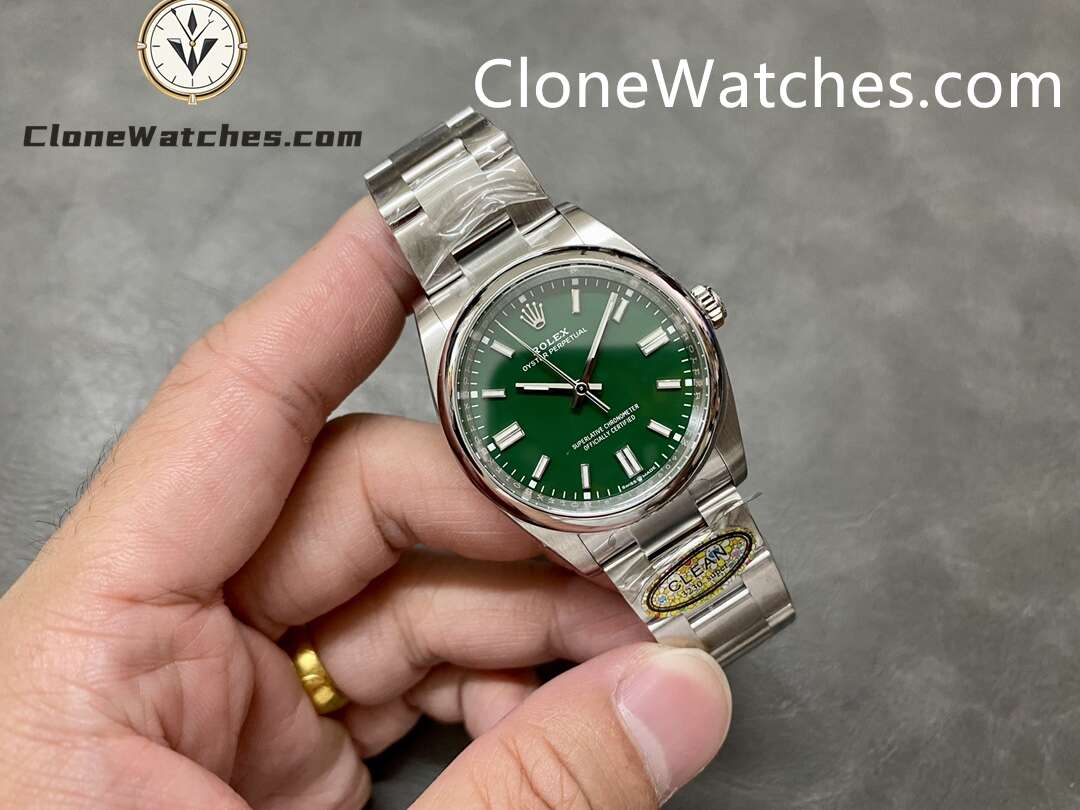 Rolex Super Clone Watches 1:1 Oyster Perpetual Green Dial 36mm m126000-0005 3230 Movement