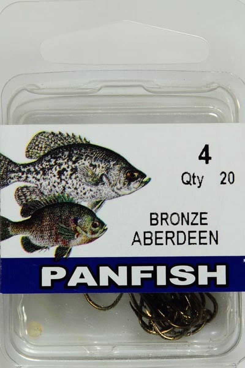 Eagle Claw Renegade Aberdeen Fishing Hooks, Bronze, Size 4, 20 Pack