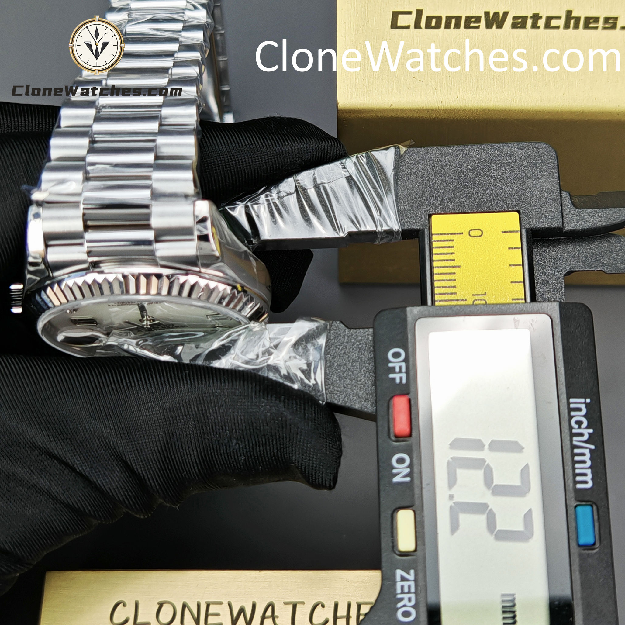 Rolex Super Clone Watches 1:1 Day Date Mother of Pearl Diamond Dial 36 mm m128239 – 0007 3255 Movement