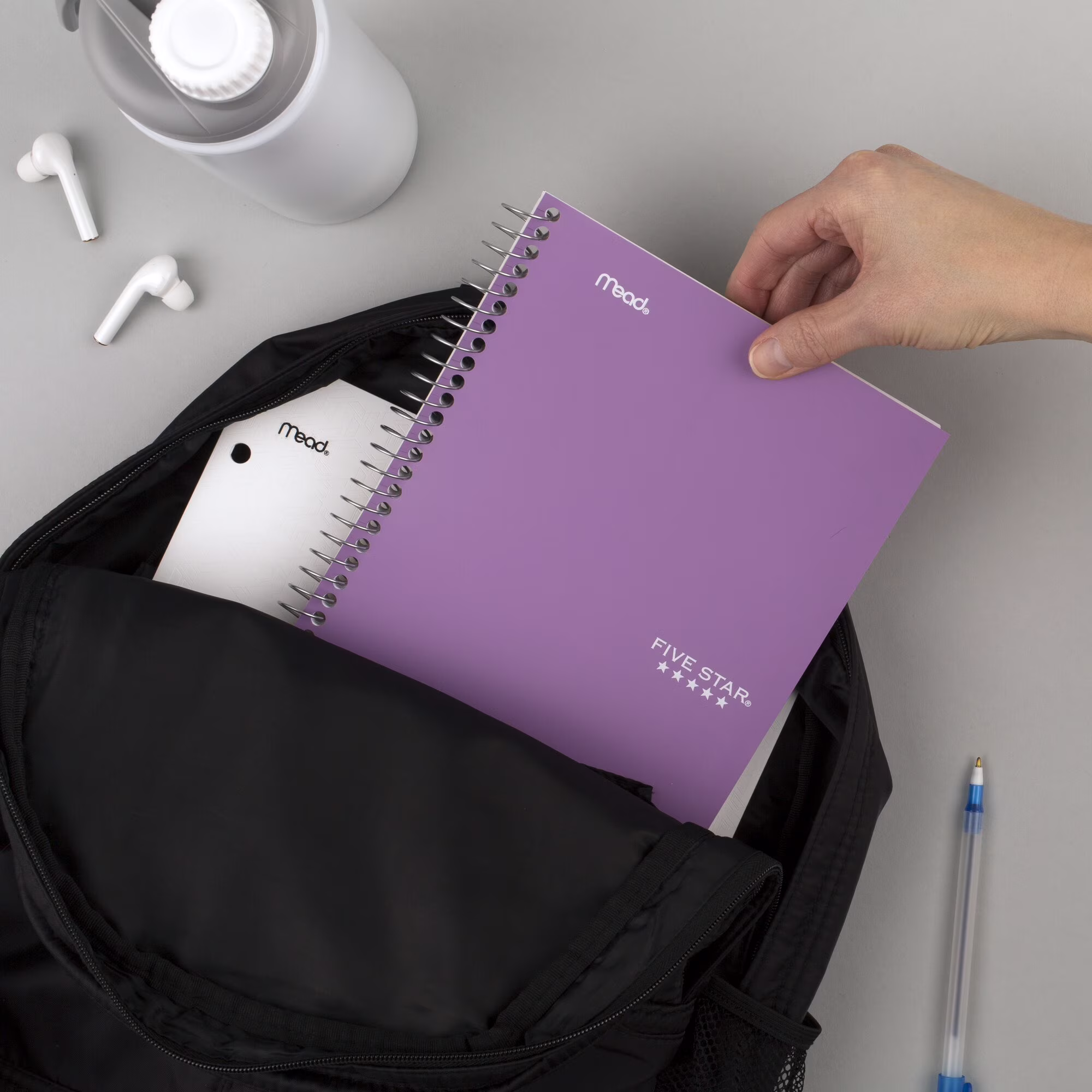 Five Star Spiral Notebook, 2 Subject, College Ruled, 6