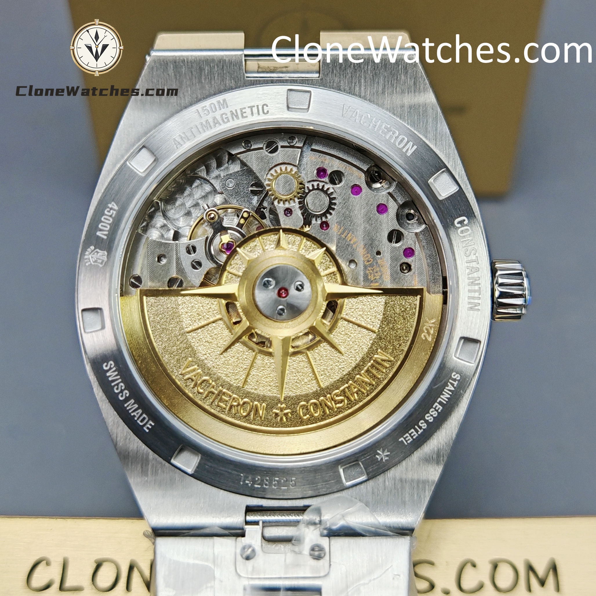 Vacheron Constantin Super Clone Watches 1:1 Overseas 4500V/210A-B126 Silvery white Dial
