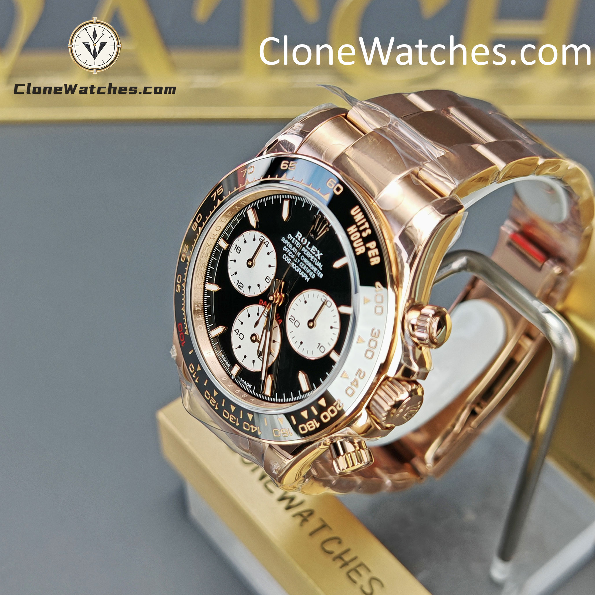 Rolex Super Clone Watches 1:1 Le Mans Daytona 100 Years Anniversary Rose Gold 4132 Movement