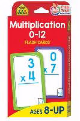 School Zone Multiplication 0-12 Flash Cards (Revised edition) (Hardcover)