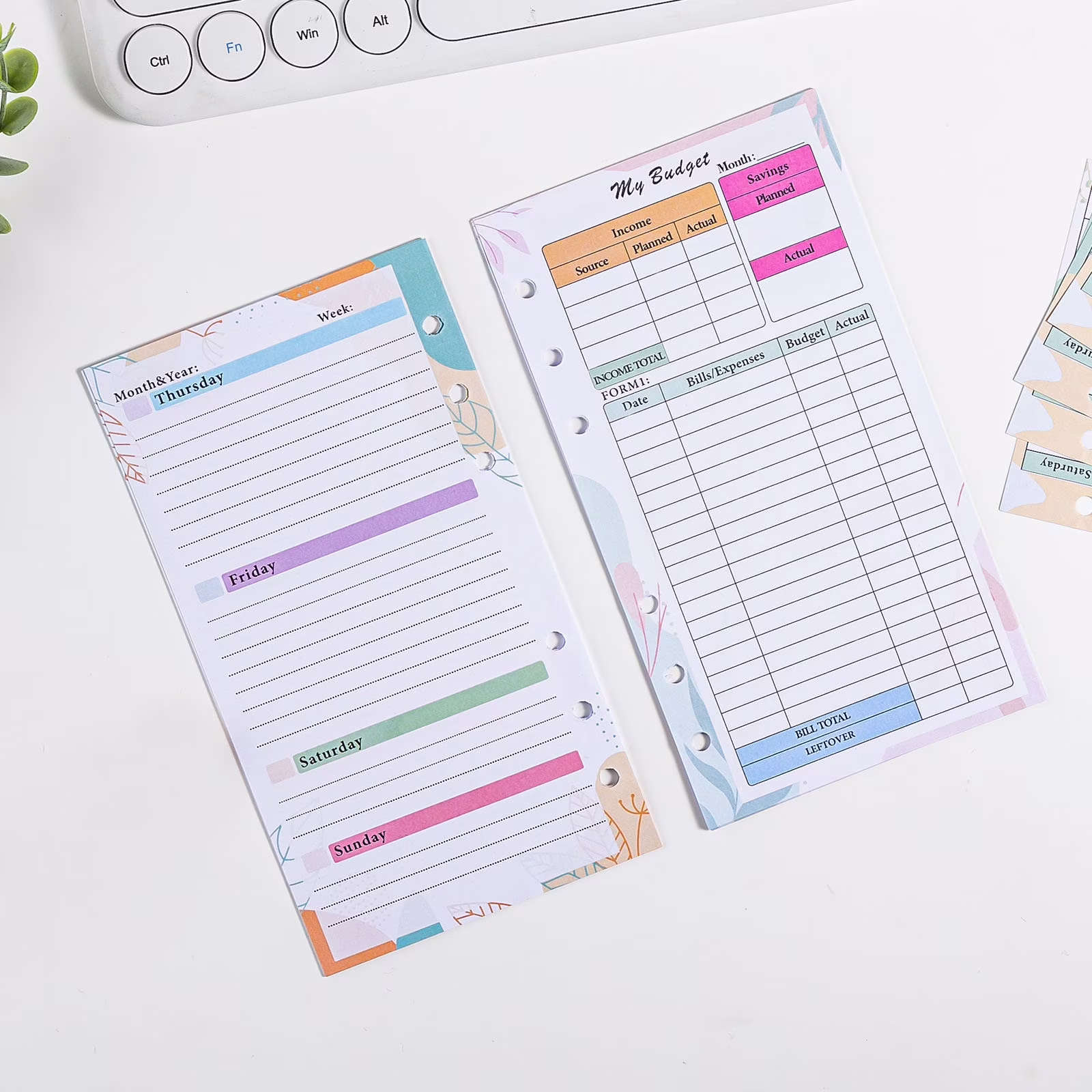 Budget Planner, Monthly Budget Book Bill Organizer, Undated Home Finance Money Expense Saving Debt Tracker Notebook, Spiral Design, 1 Year