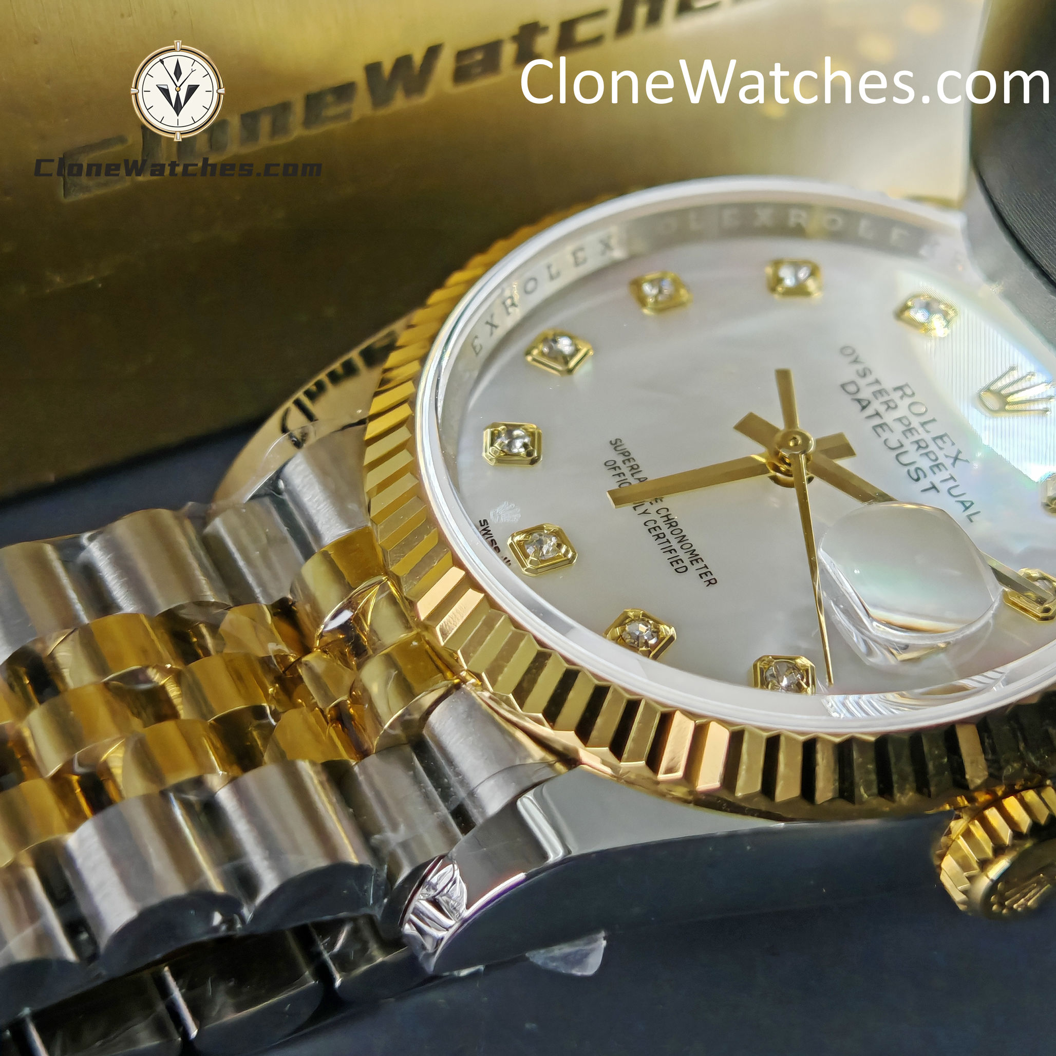 Rolex Super Clone Watch 1:1 DateJust m126233-0023 Mother-of-pearl Dial Jubilee 36MM 3235 Movement