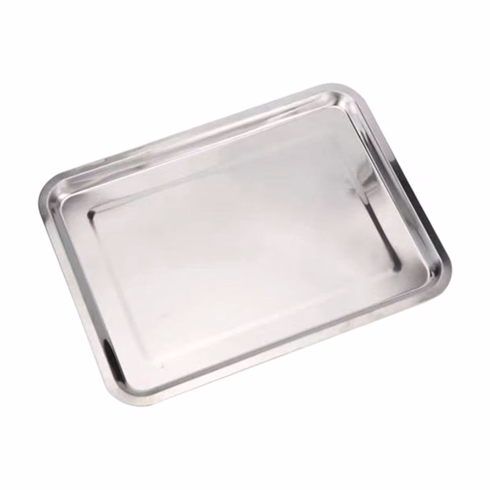 NUOKO Stainless Steel Heavy Baking Sheet, Non Toxic Baking Pan, Flat Oven Tray, Healthy Cookie Sheet Easy to Clean and Washable by Water, Silver