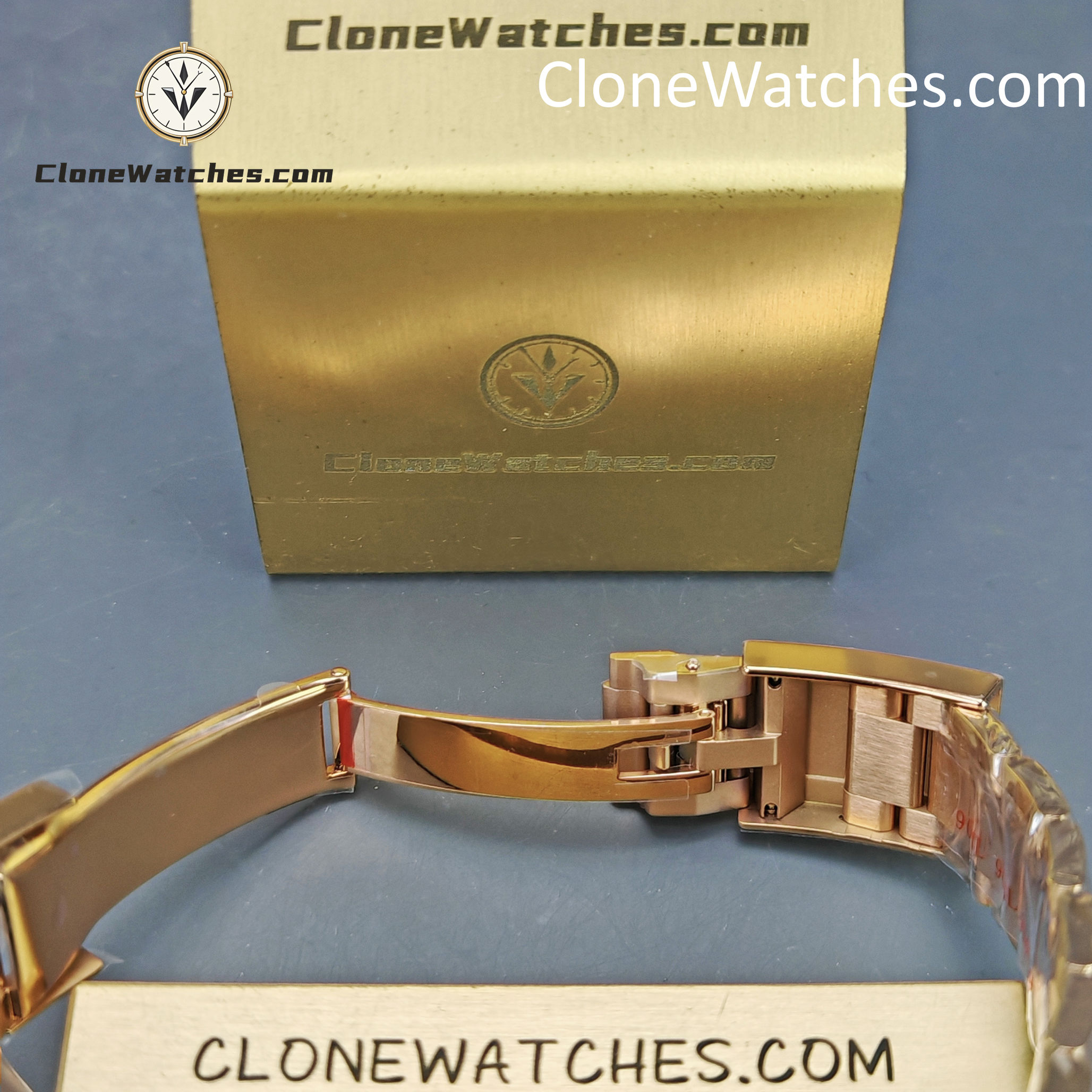 Rolex Super Clone Watches 1:1 Daytona 18K Rose Gold Black Dial m126505-0001 4131 Movement