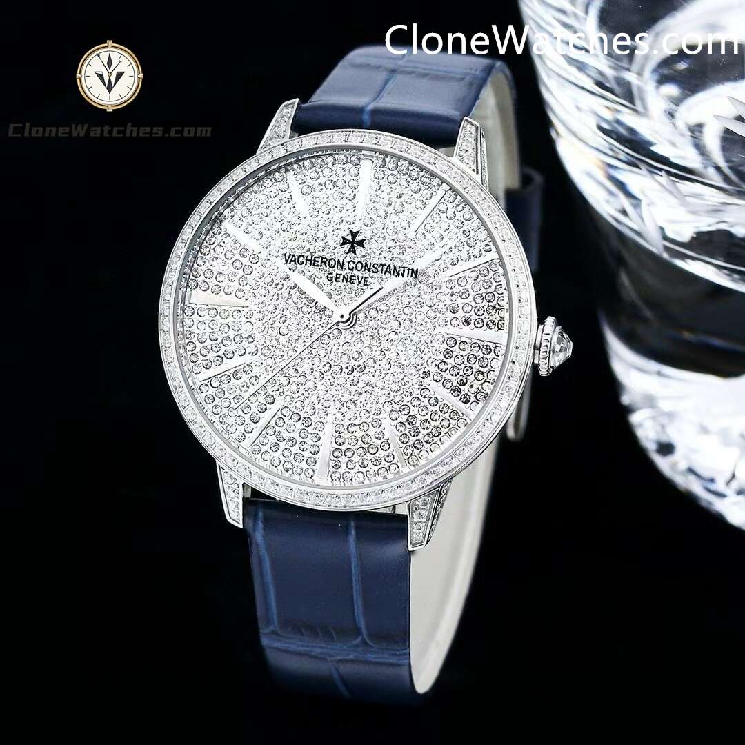 Vacheron Constantin Super Clone Watches 1:1 Patrimony 4116U/000G-B909 Diamond Dial