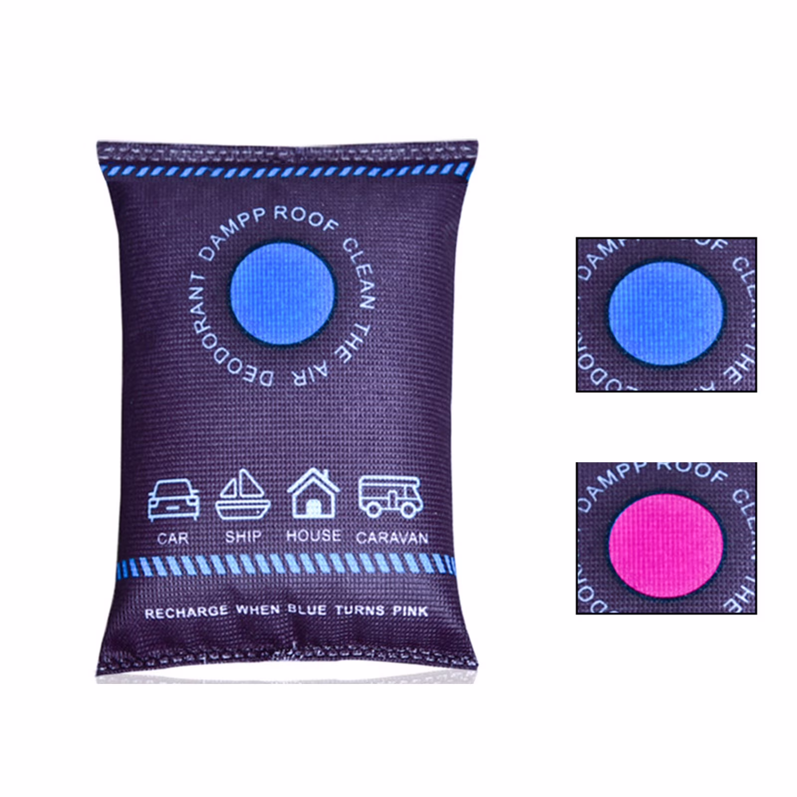Cevemin Reusable Silica Gel Dehumidifier Bags Moisture Absorber for Vehicles Homes Boats Mold Odor Prevention Eco-Friendly