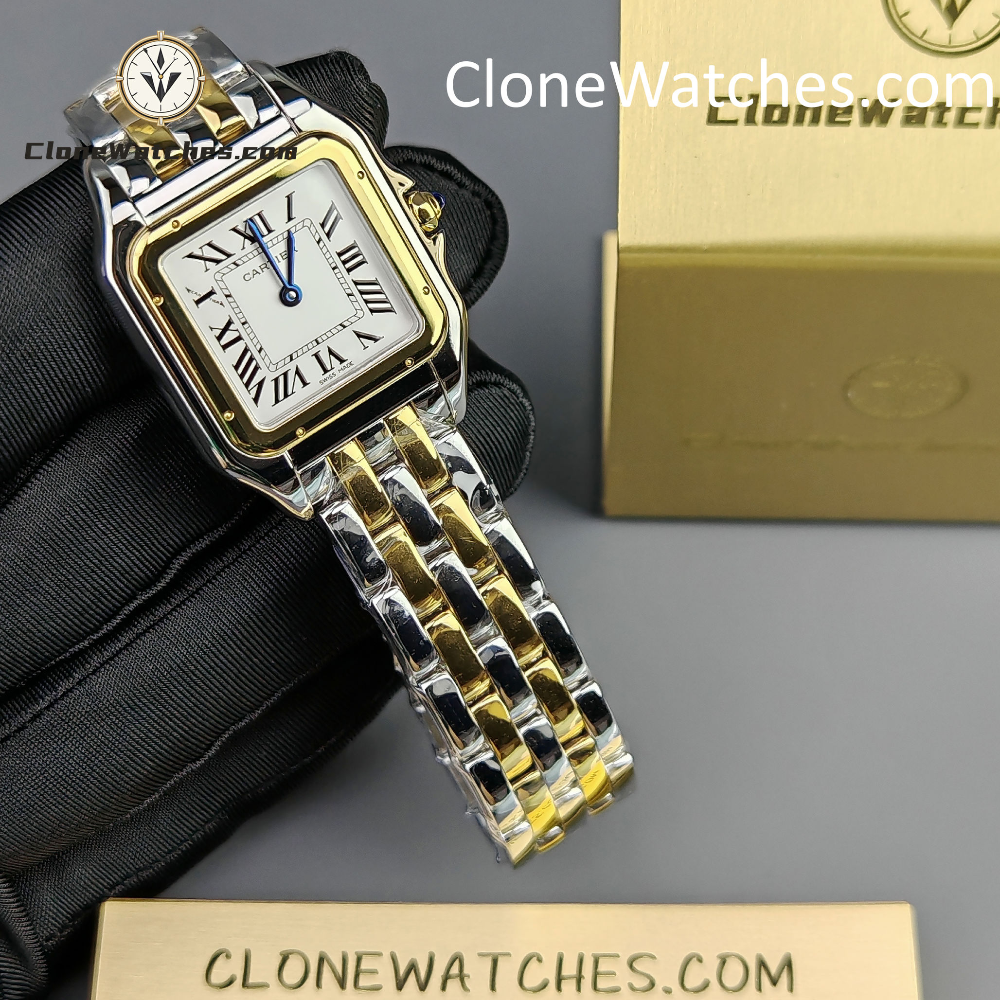 Cartier Super Clone Watches 1:1 PANTHÈRE DE CARTIER White Dial 27mm x37mm W2PN0007