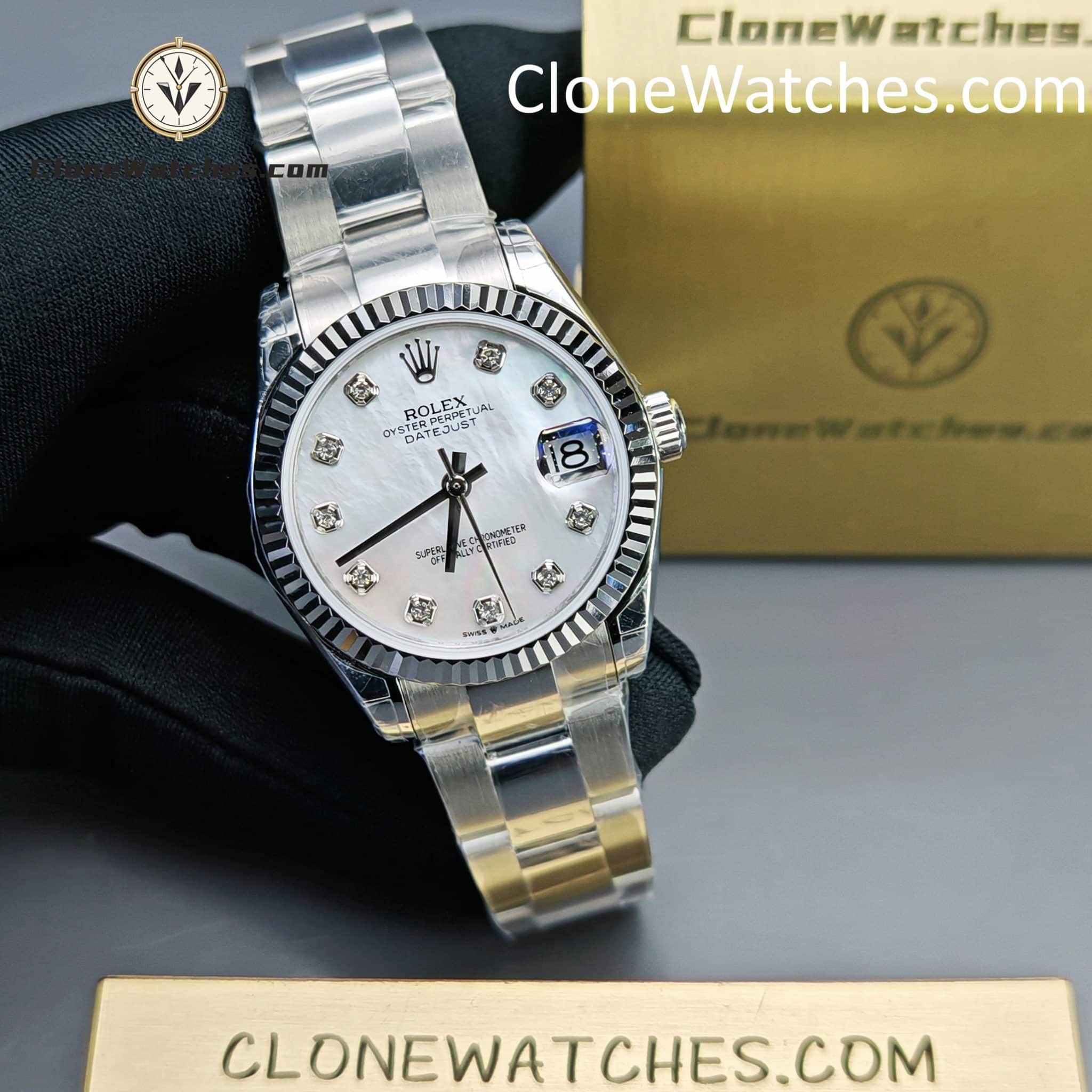 Rolex Super Clone Watches 1:1 DateJust m278274-0005 Oyster 31MM 2236 Movement
