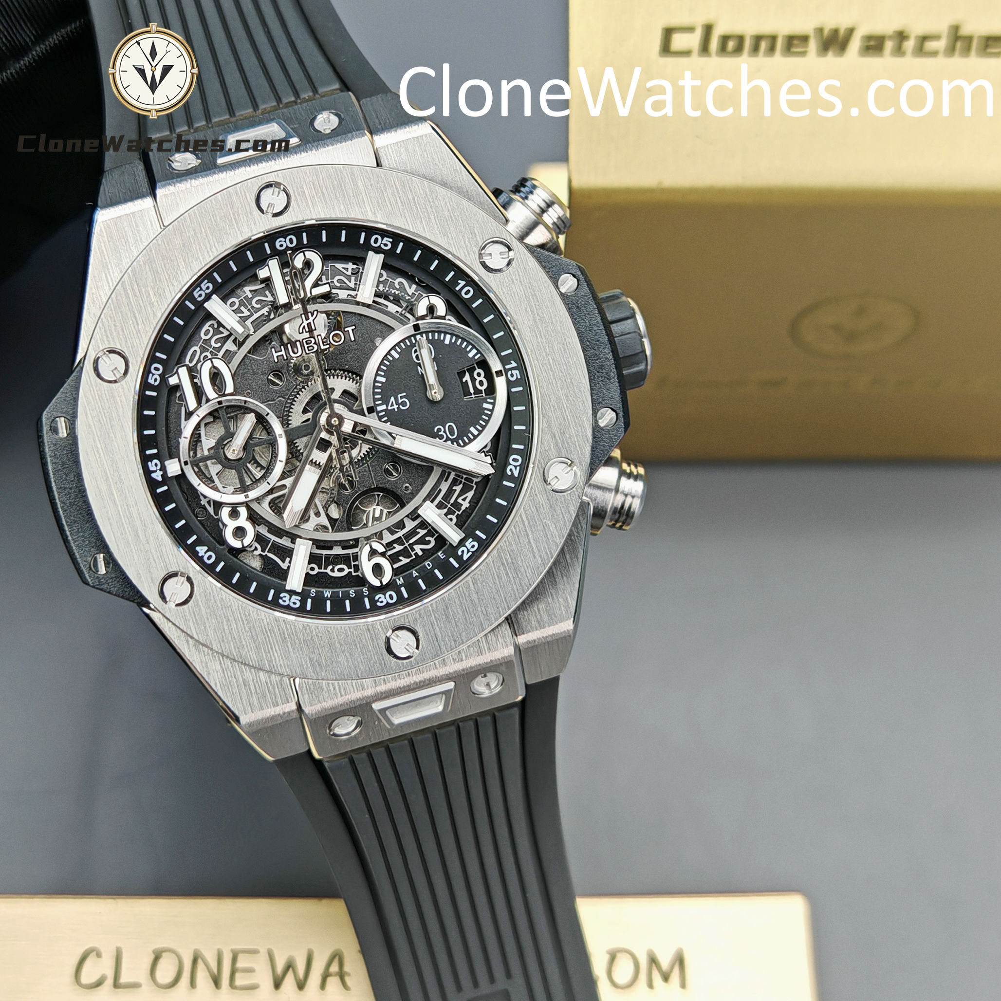 Hublot Super Clone Watches 1:1 Big Bang Unico 42mm Titanium Case 441.NX.1171.RX