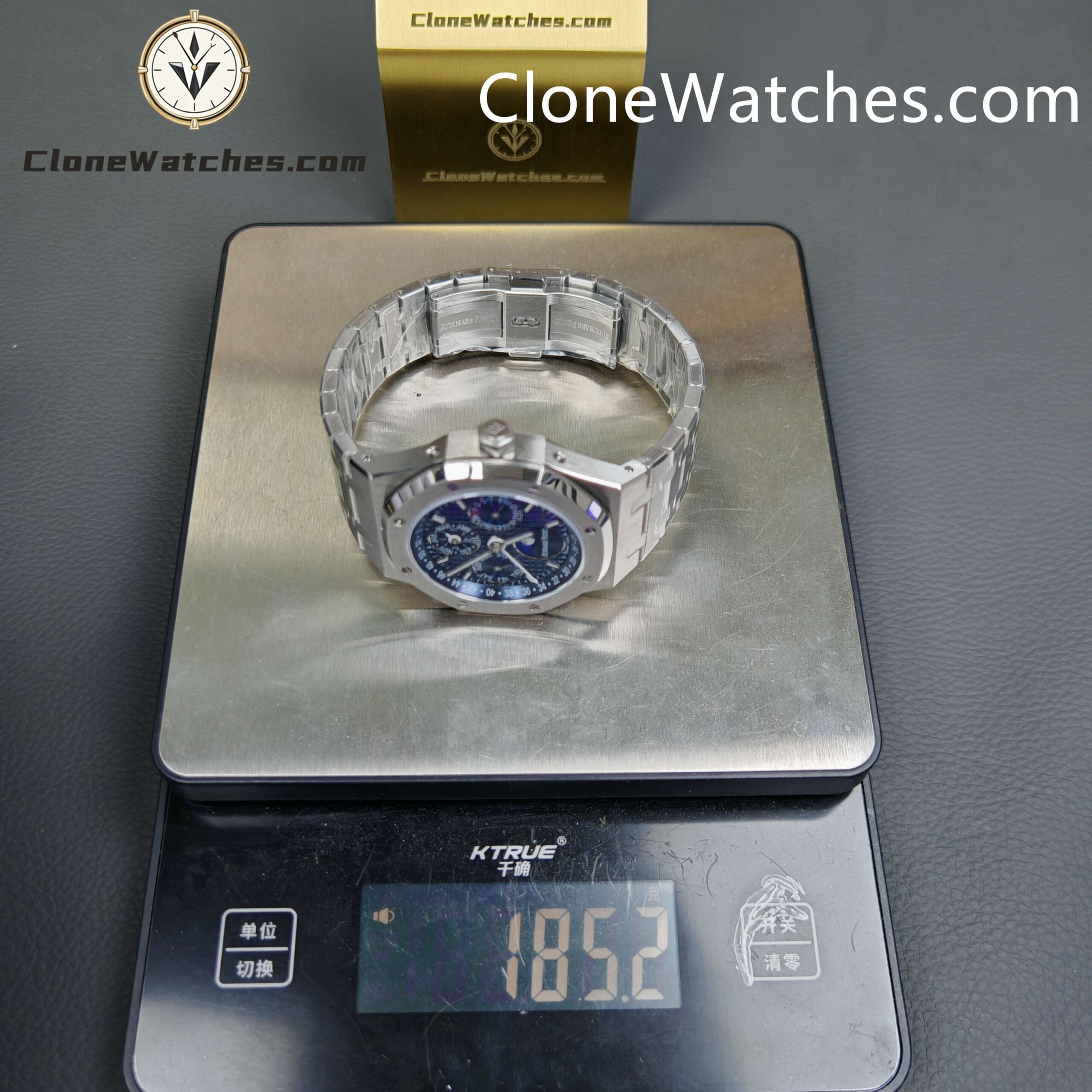 Audemars Piguet Super Clone Watches 1:1 Royal Oak Perpetual Calendar Blue Dial 26574ST 41MM