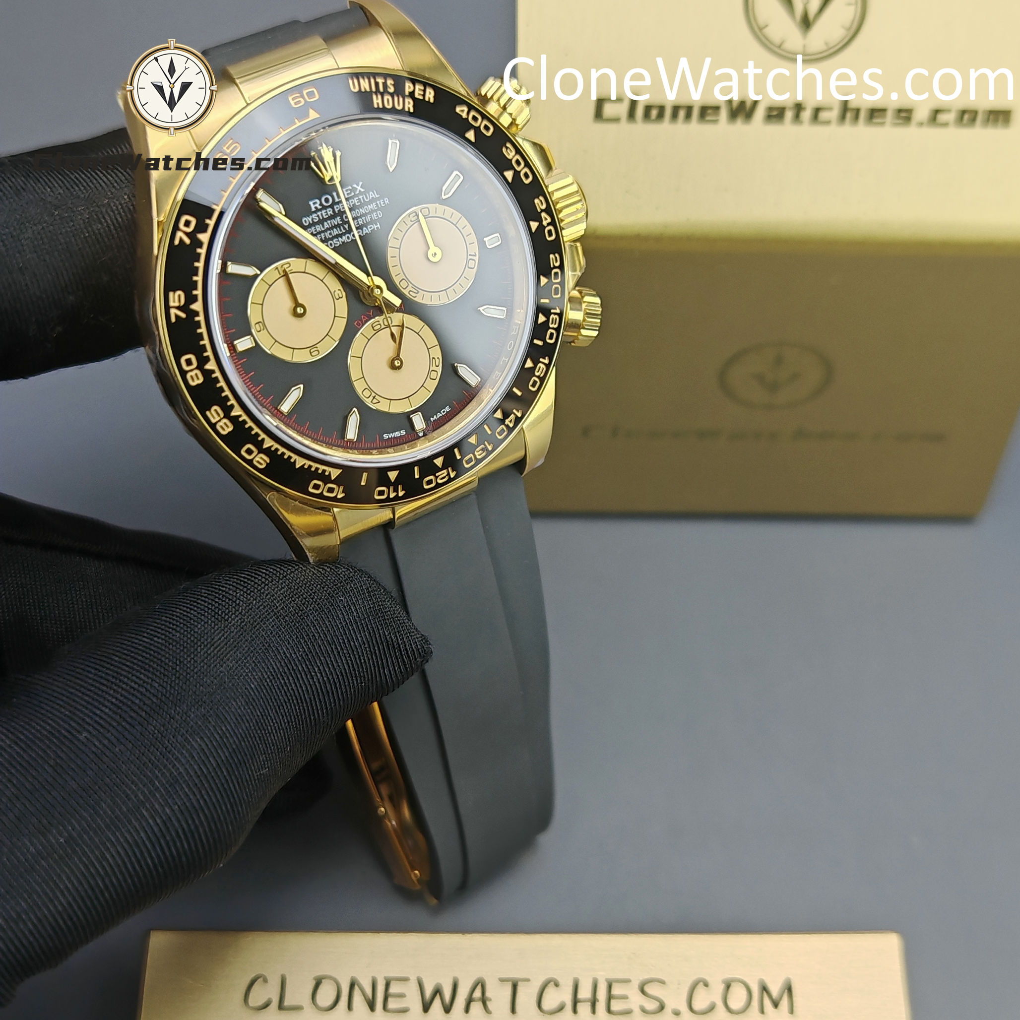 Rolex Super Clone Watches 1:1 Daytona18K Gold M126518ln-0004 4131 Movement
