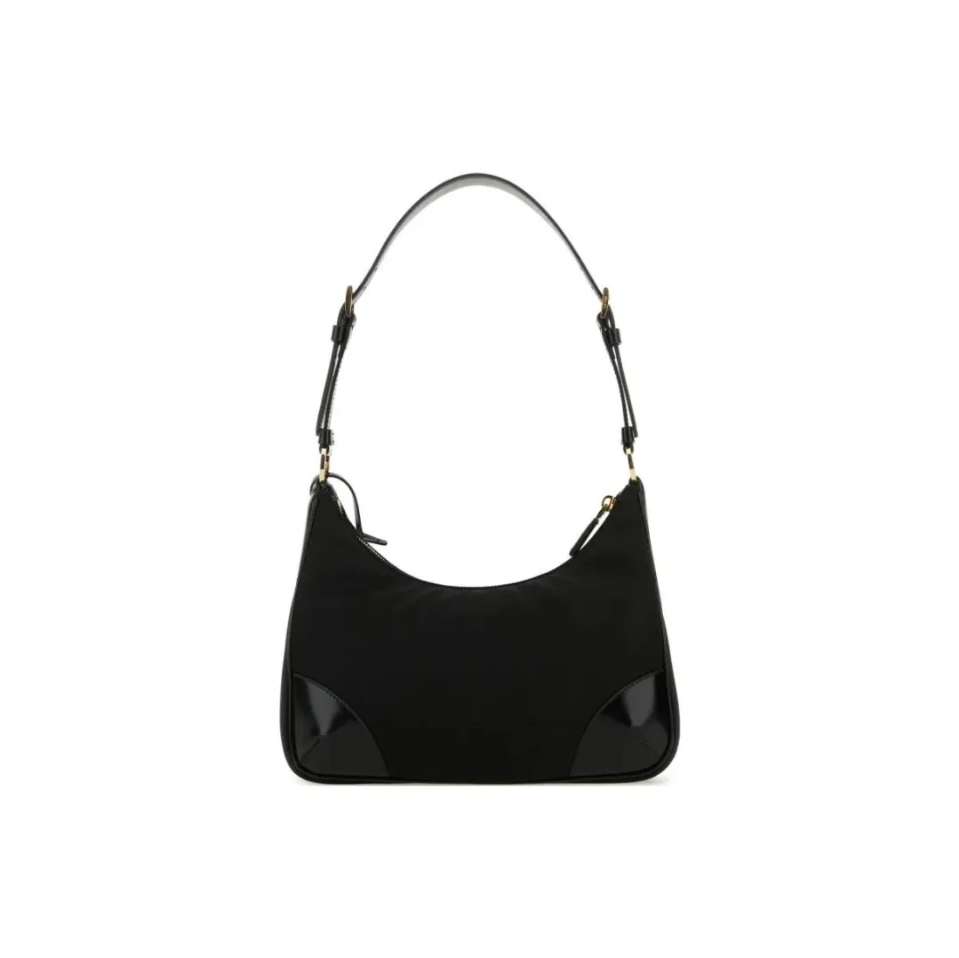Prada Hobo nylon bag Metal logo 2024 new style