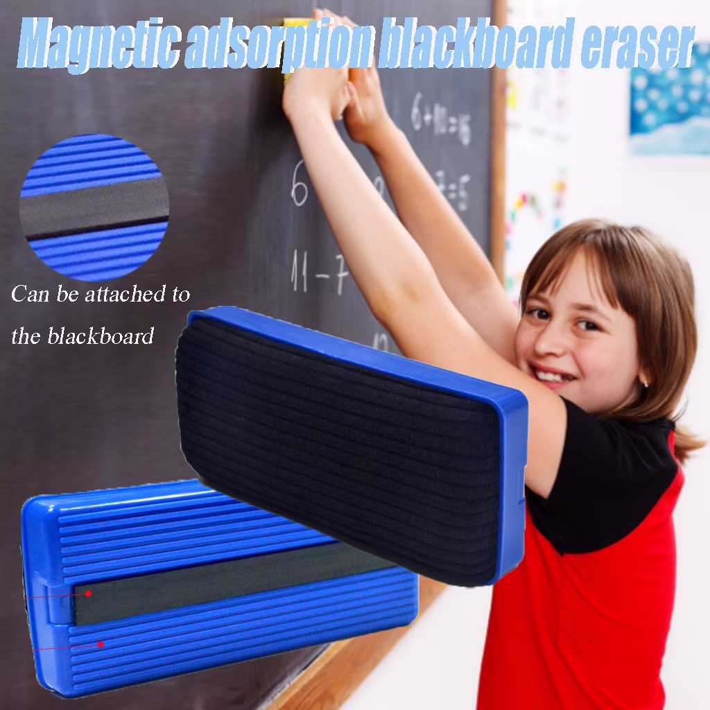 Fdelink Chalkboard Eraser,Classroom Eraser,Wooden Blackboard Eraser Large Advanced Wool Whiteboard Eraser Teaching,Cleaning Tool,1 Blackboard Eraser