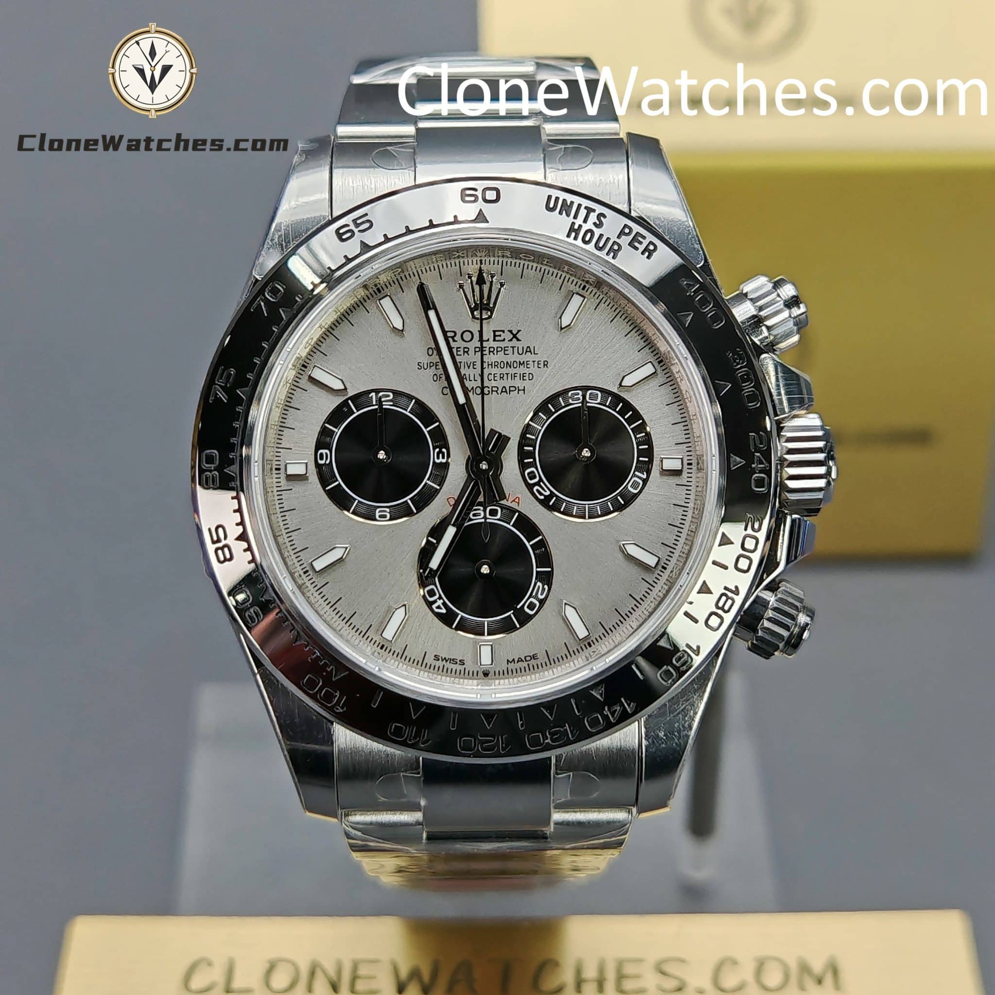 Rolex Super Clone Watches 1:1 Daytona Silver Dial M126509-0003 4131 Movement