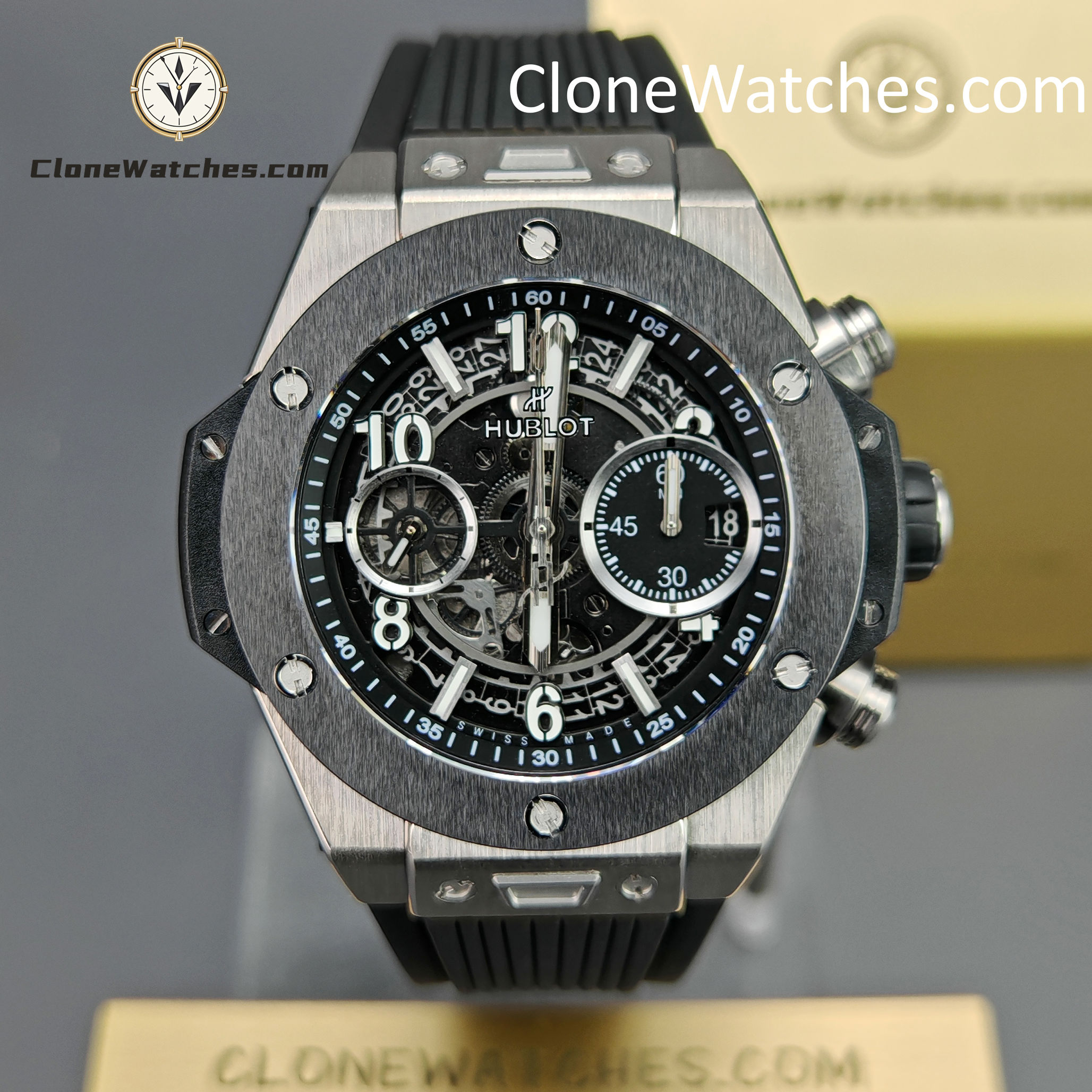 Hublot Super Clone Watches 1:1 Big Bang Unico Titanium Ceramic 42mm 441.NM.1171.RX