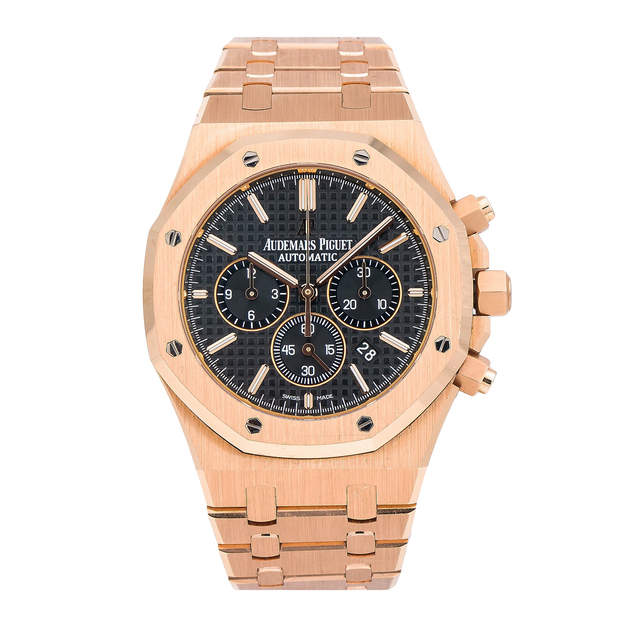 Audemars Piguet Royal Oak Chronograph 26320OR 41MM Black Dial With Rose Gold Bracelet