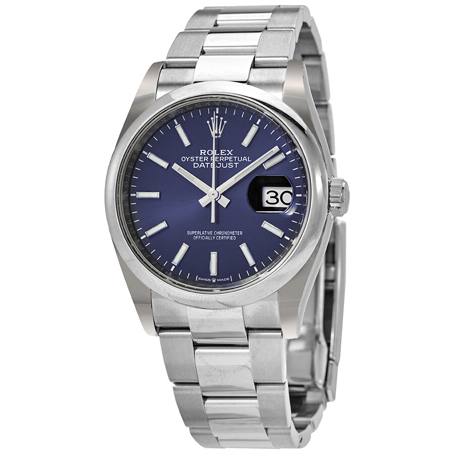 Rolex Datejust 36 Blue Dial Men s Watch 126200BLSO（Lifetime free warranty+90-days replacement service & Refund!.）